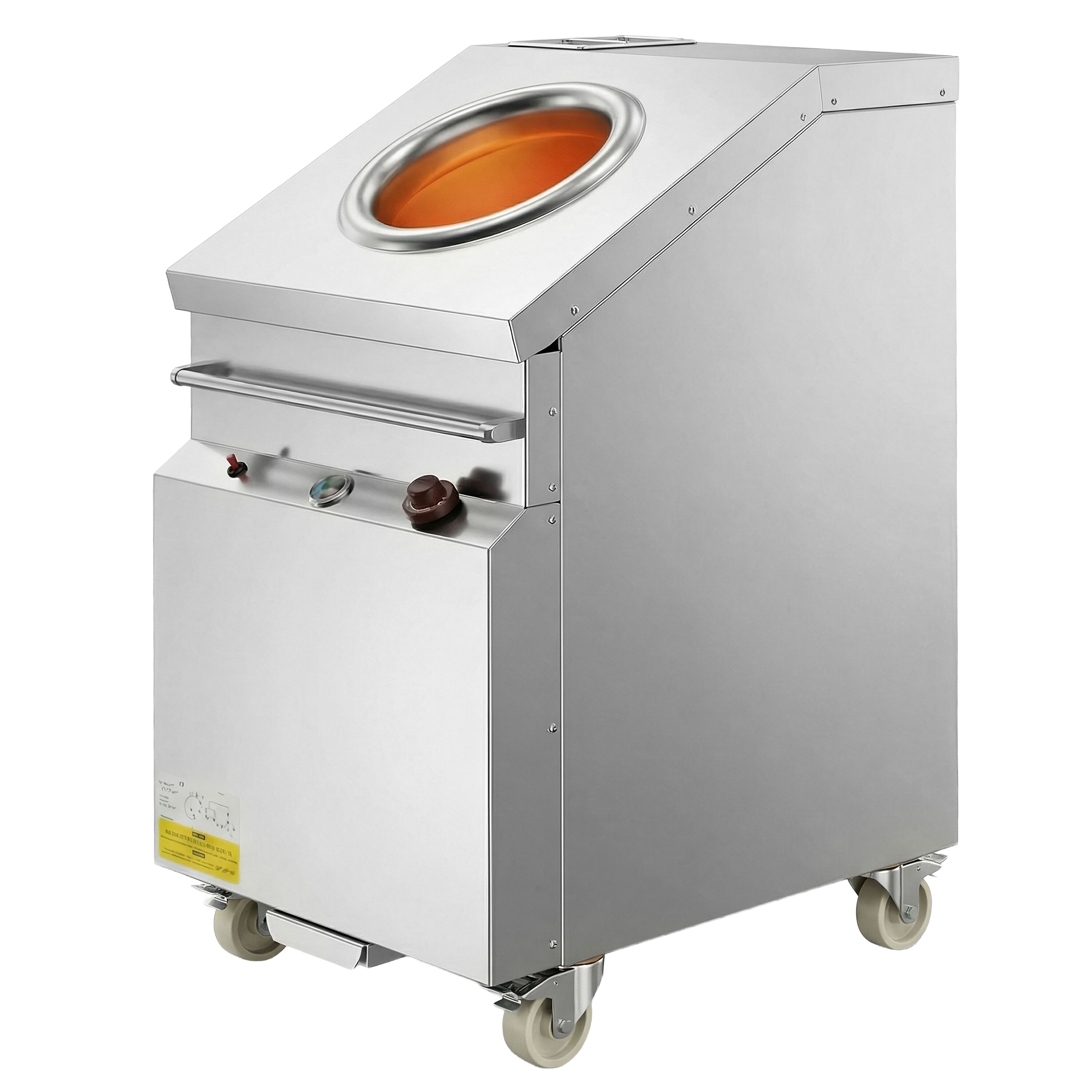 Gaz Four tandoori - commandes mécaniques - 12kW - 715x1225mm - acier inoxydable