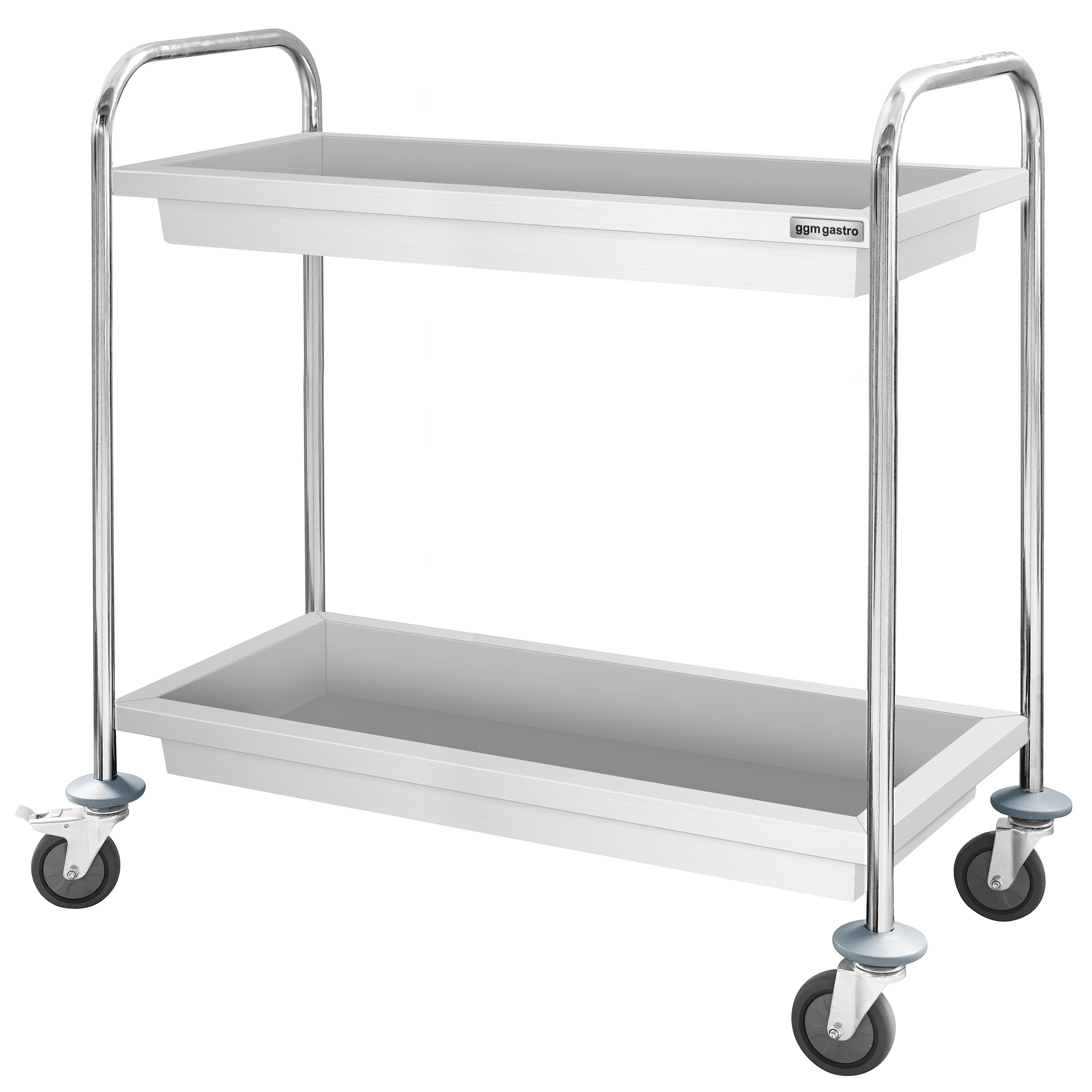 Chariot de service – 950x500 mm – avec 2 bacs