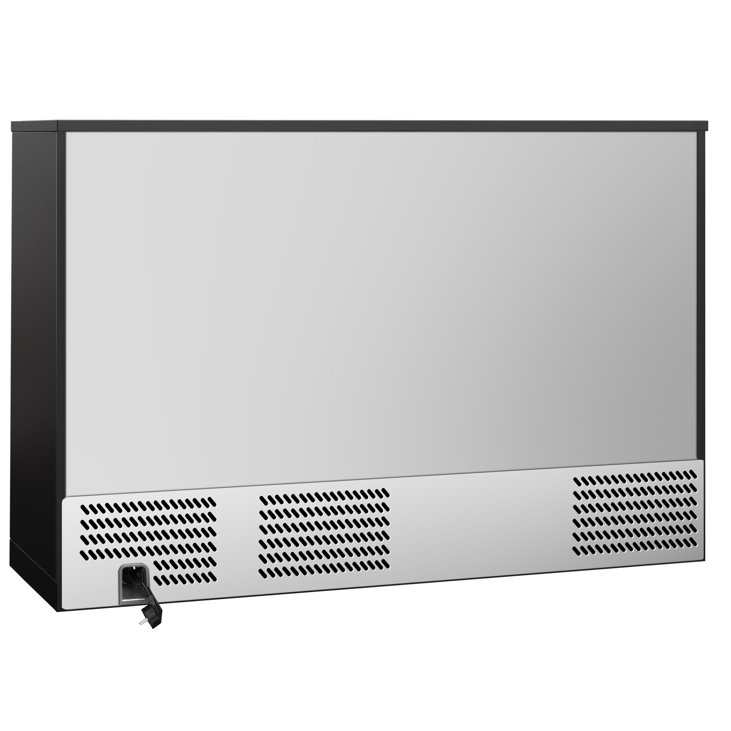 Réfrigérateur de bar – 1350 mm – 320 litres – avec 3 portes coulissantes en verre – Noir