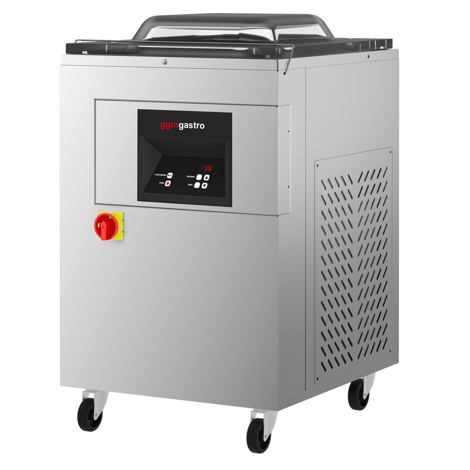 Machine sous vide à cloche – 25 m³/h – 1,2 kW – Digitale – avec injection de gaz