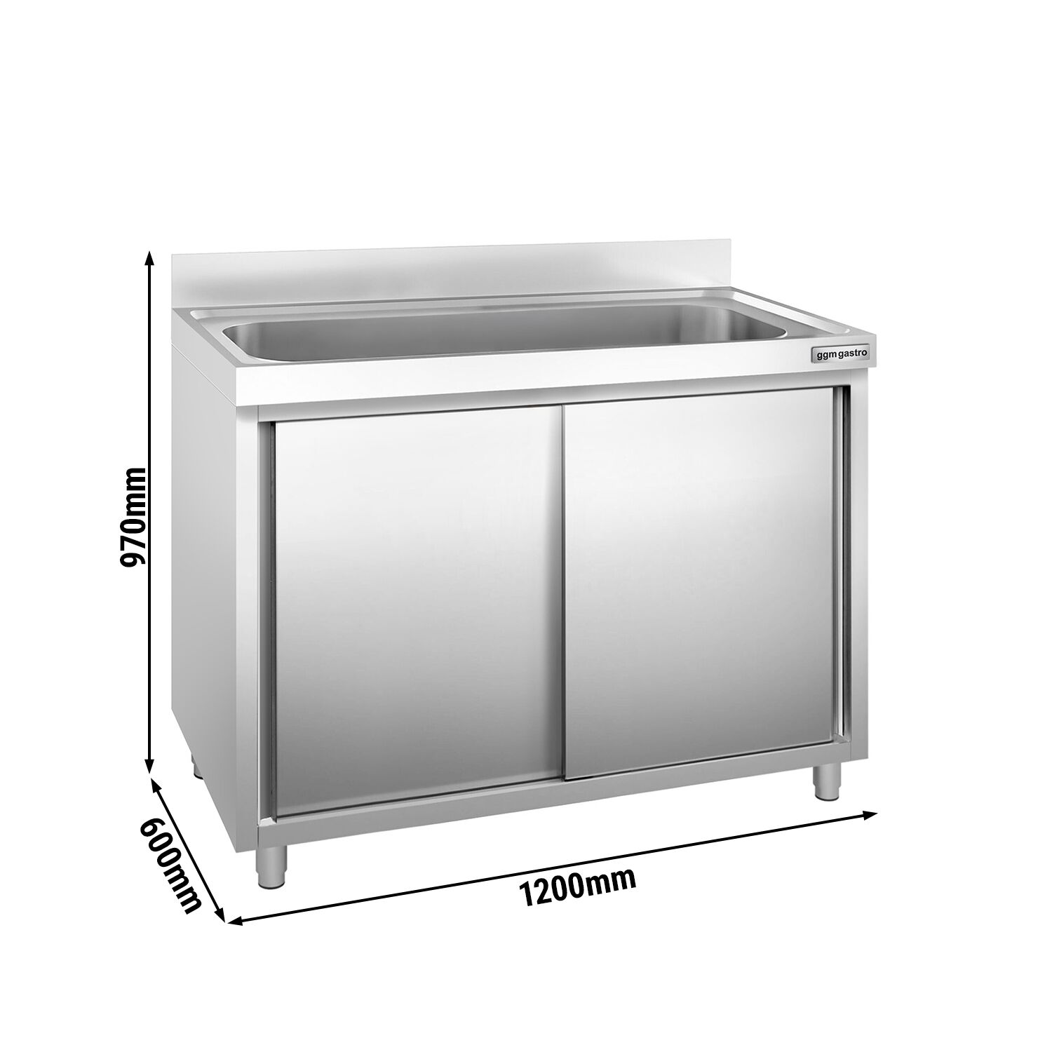 Plonge PREMIUM - 1200x600mm - 1 bac