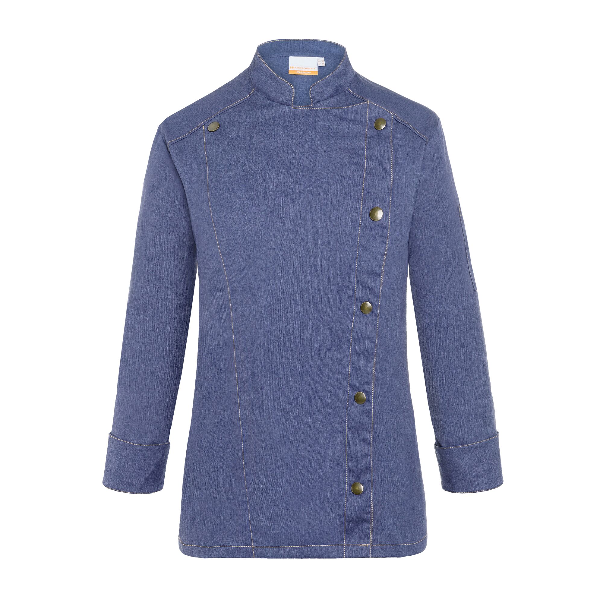 KARLOWSKY | Veste de cuisine femme style jeans - Bleu Vintage - Taille : 34