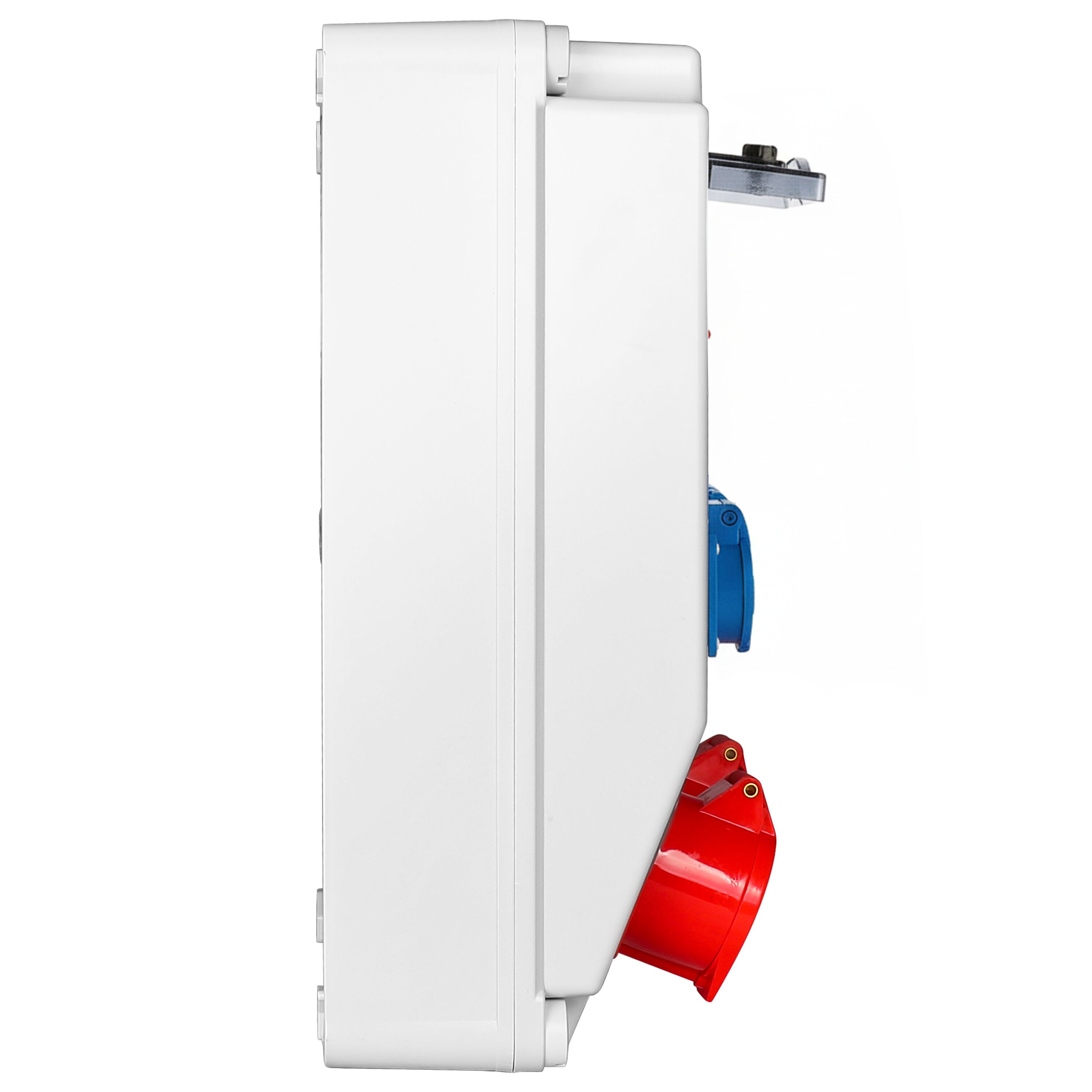 Fördelningsskåp - 4x Schuko 230 V, 2x CEE 16 A 400 V (5-pol) & 1x CEE 32 A 400 V (5-pol) uttag