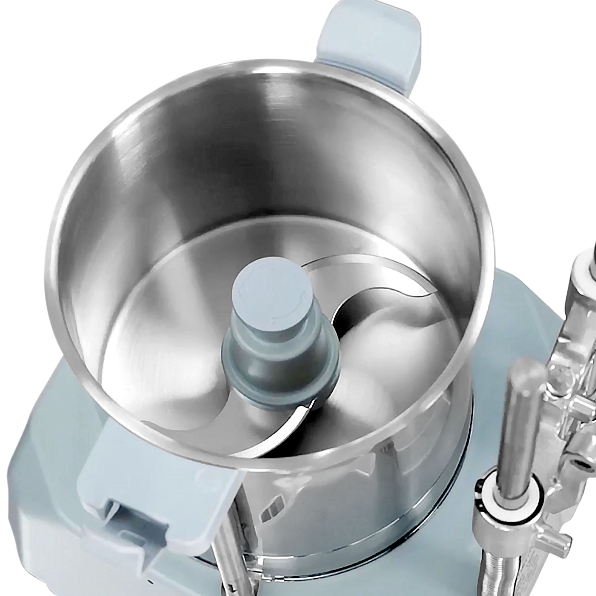 Coupe-légumes électrique - Format compact - 735W - livré avec 4 disques éminceurs/râpeurs & couteau lisse de cutter - Acier inoxydable