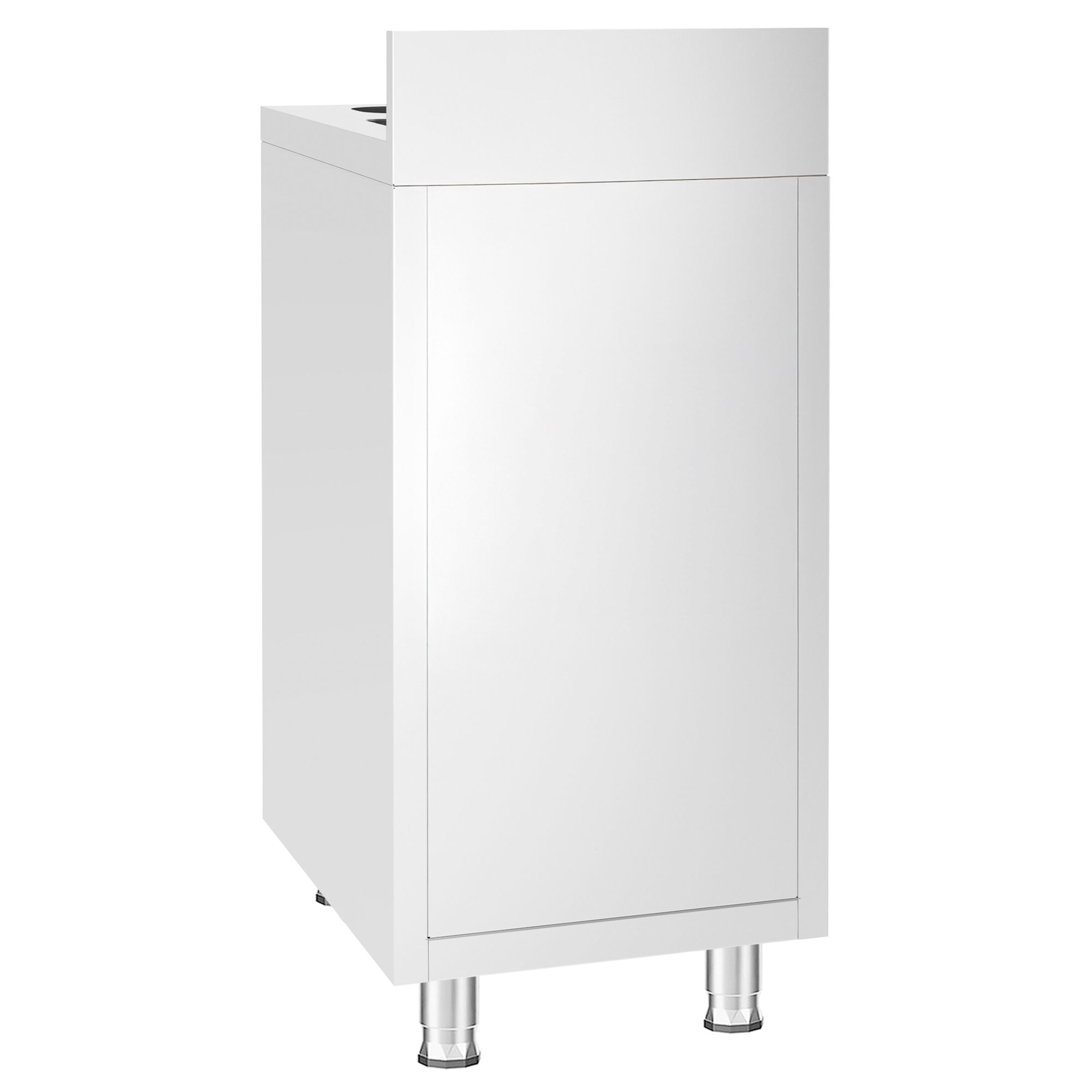 Fregadero industrial con mueble de acero inoxidable - 400x600mm - con papelera y 1 seno