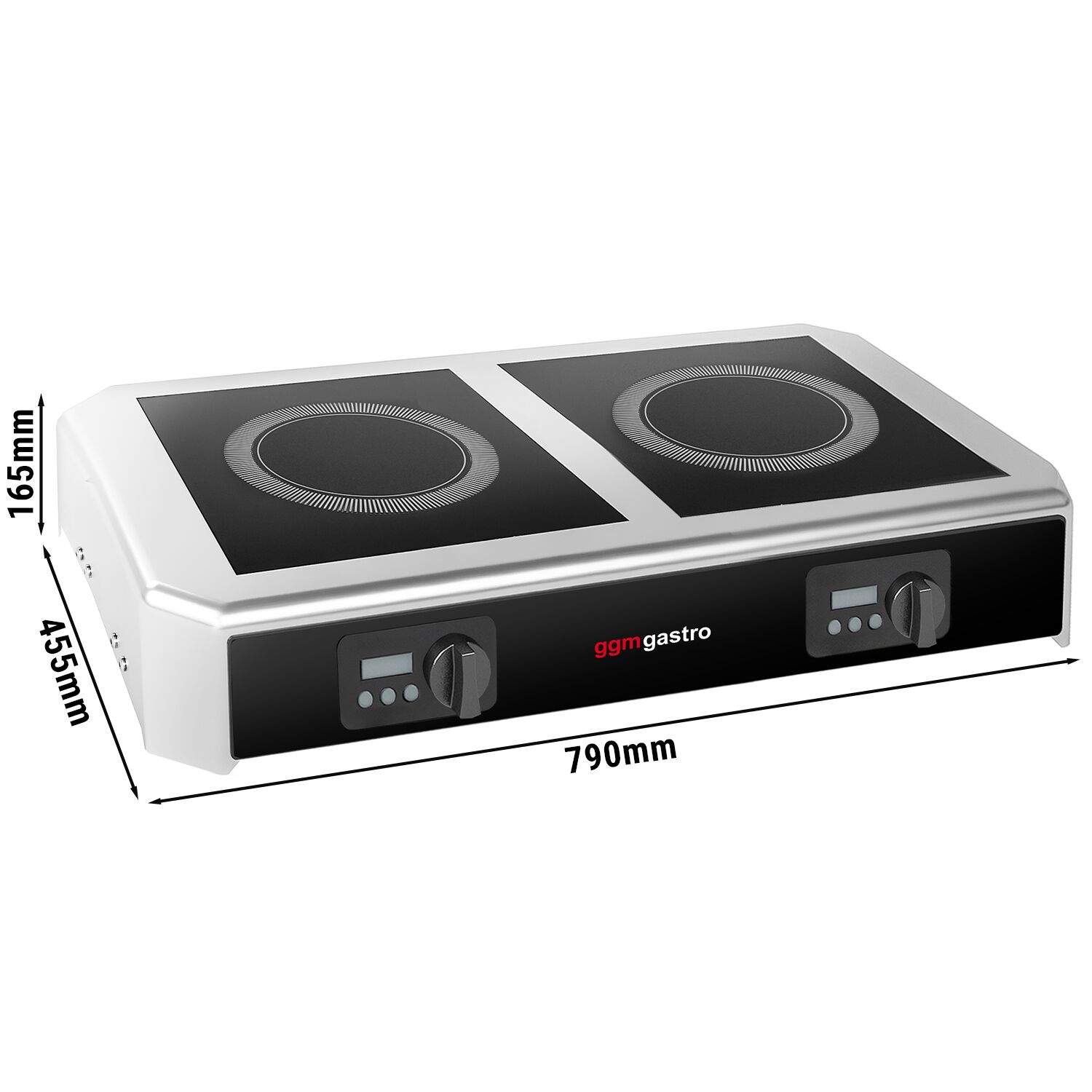 Réchaud à induction à poser - 7kW - 2 foyers
