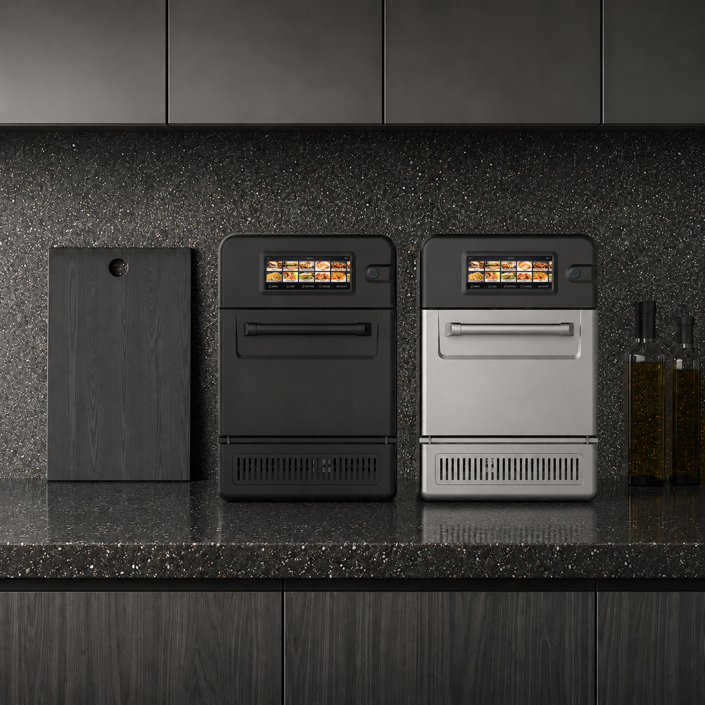Four rapide - 3 kW - avec fonction gril et micro-ondes - 18,7 litres - Argenté