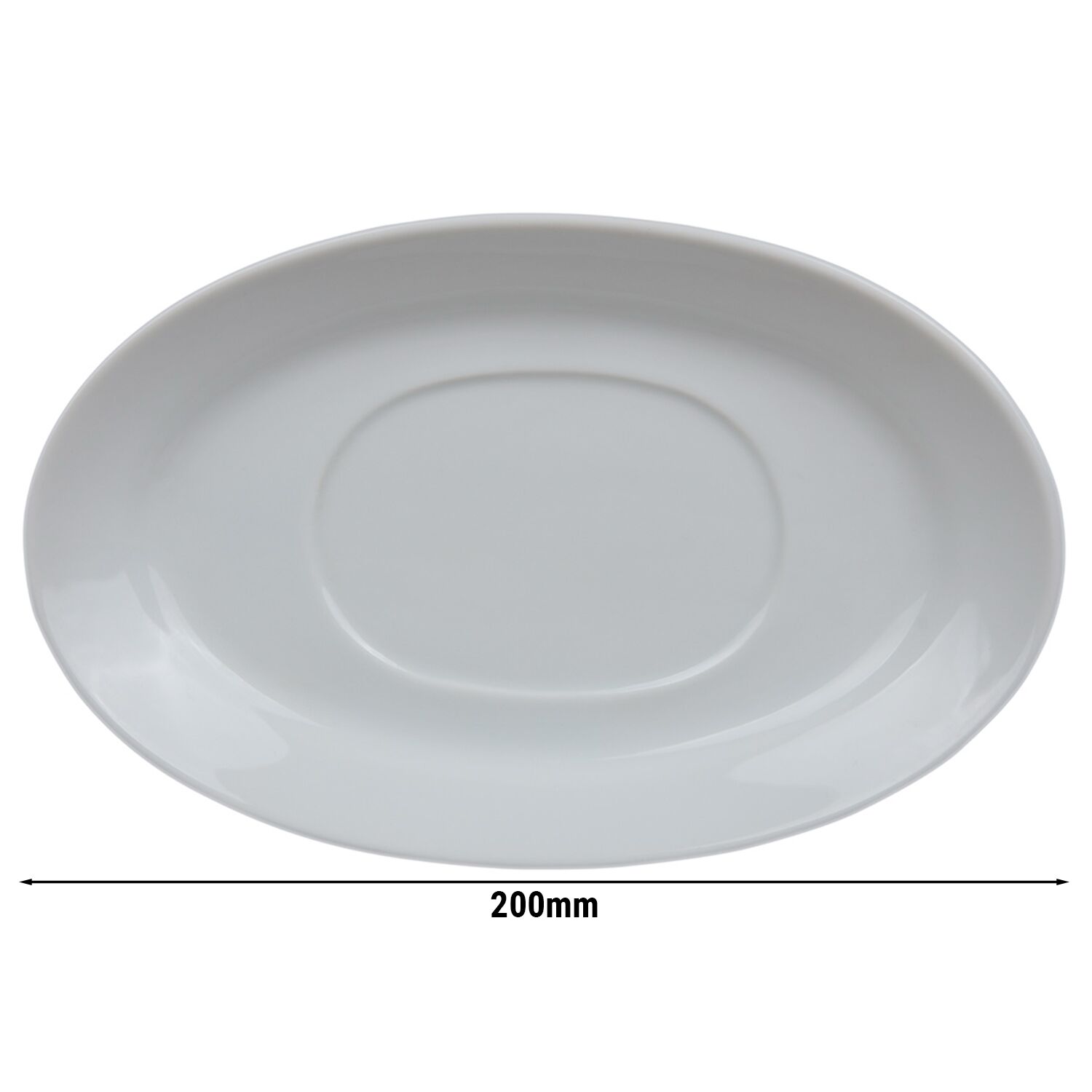 (6 pièces) MIX & MATCH – Sous-tasse pour saucière – Ø 200 mm – Blanc