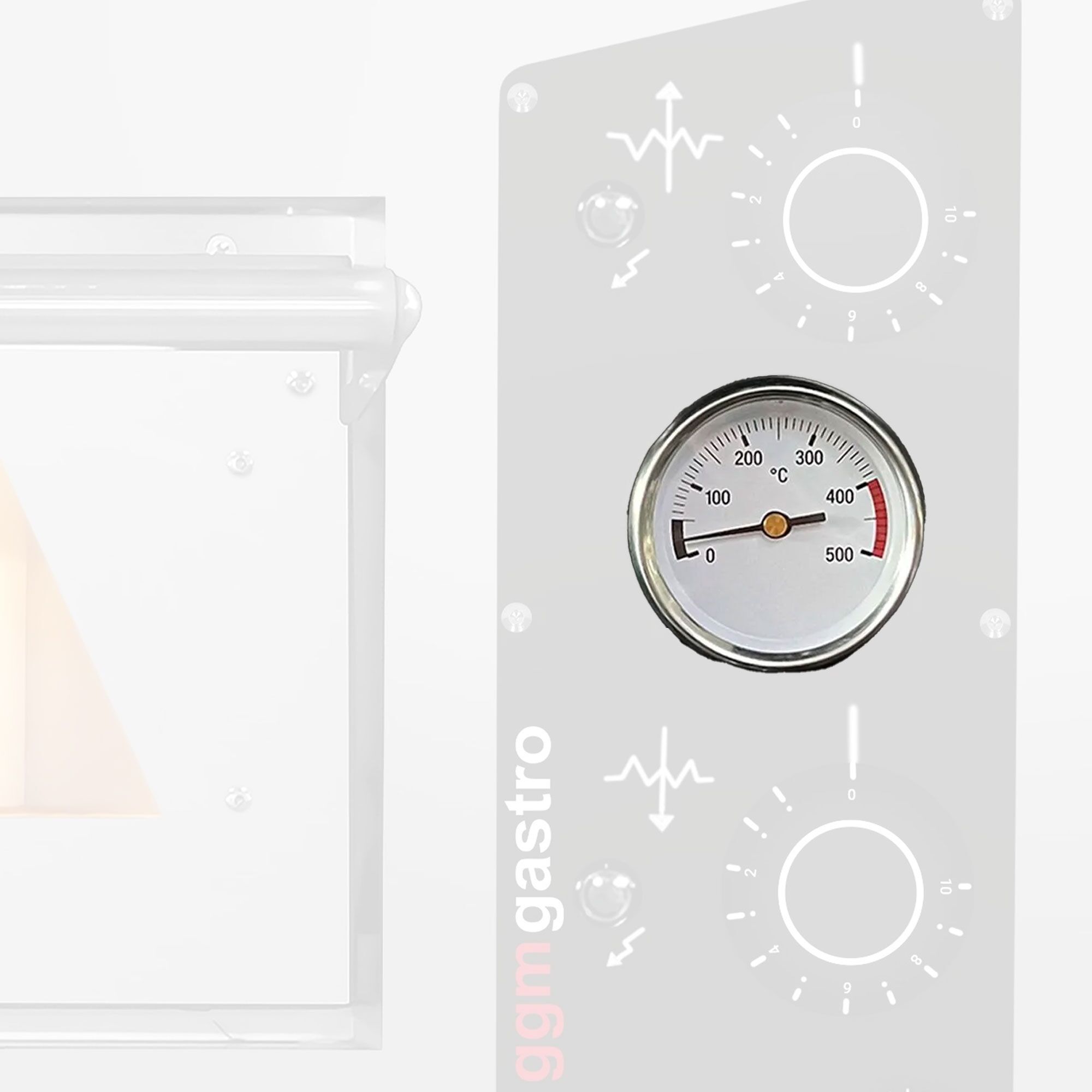Lämpötilanäyttö - Ø60mm - 0°C - 500°C - PEP & PDP -laitteille