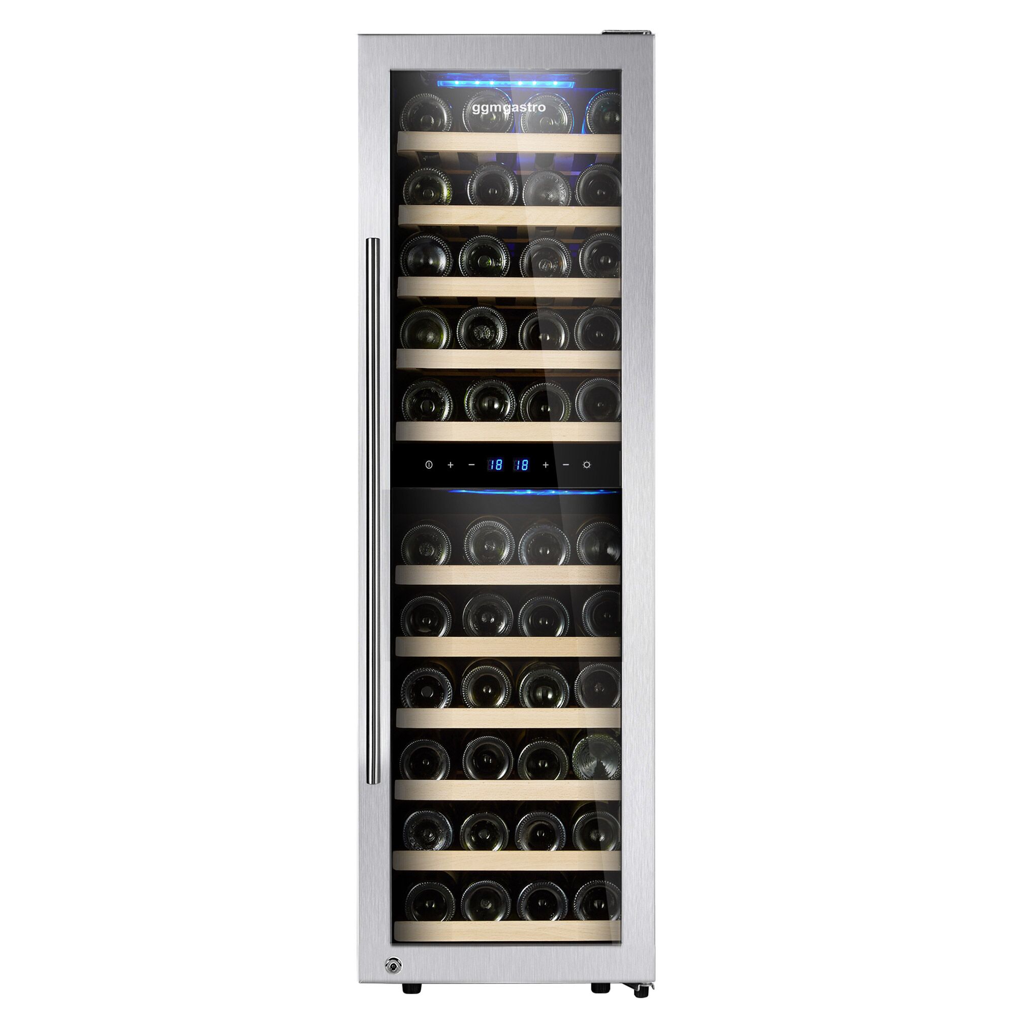 Cave à Vin - 2 Zones Climatiques - 160 Litres - max. 53 Bouteilles