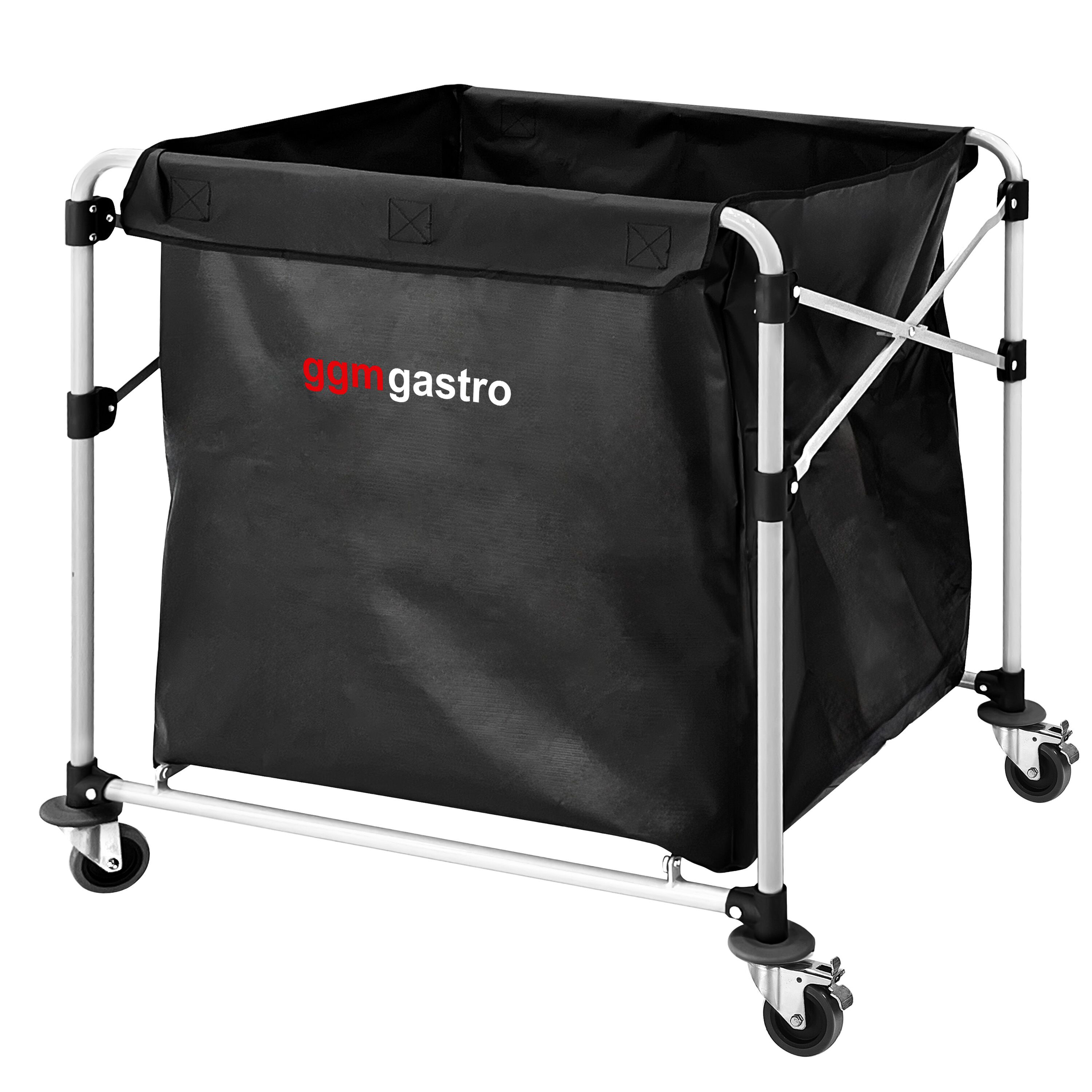 Chariot à linge - pliant - 300L - cadre en aluminium - Noir