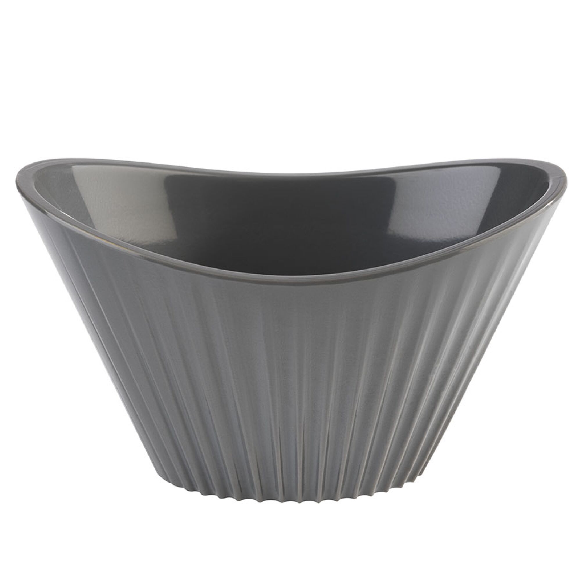 (48 pièces) Bol - MINI - Mélamine - 70 ml - 95 x 55 mm - Gris