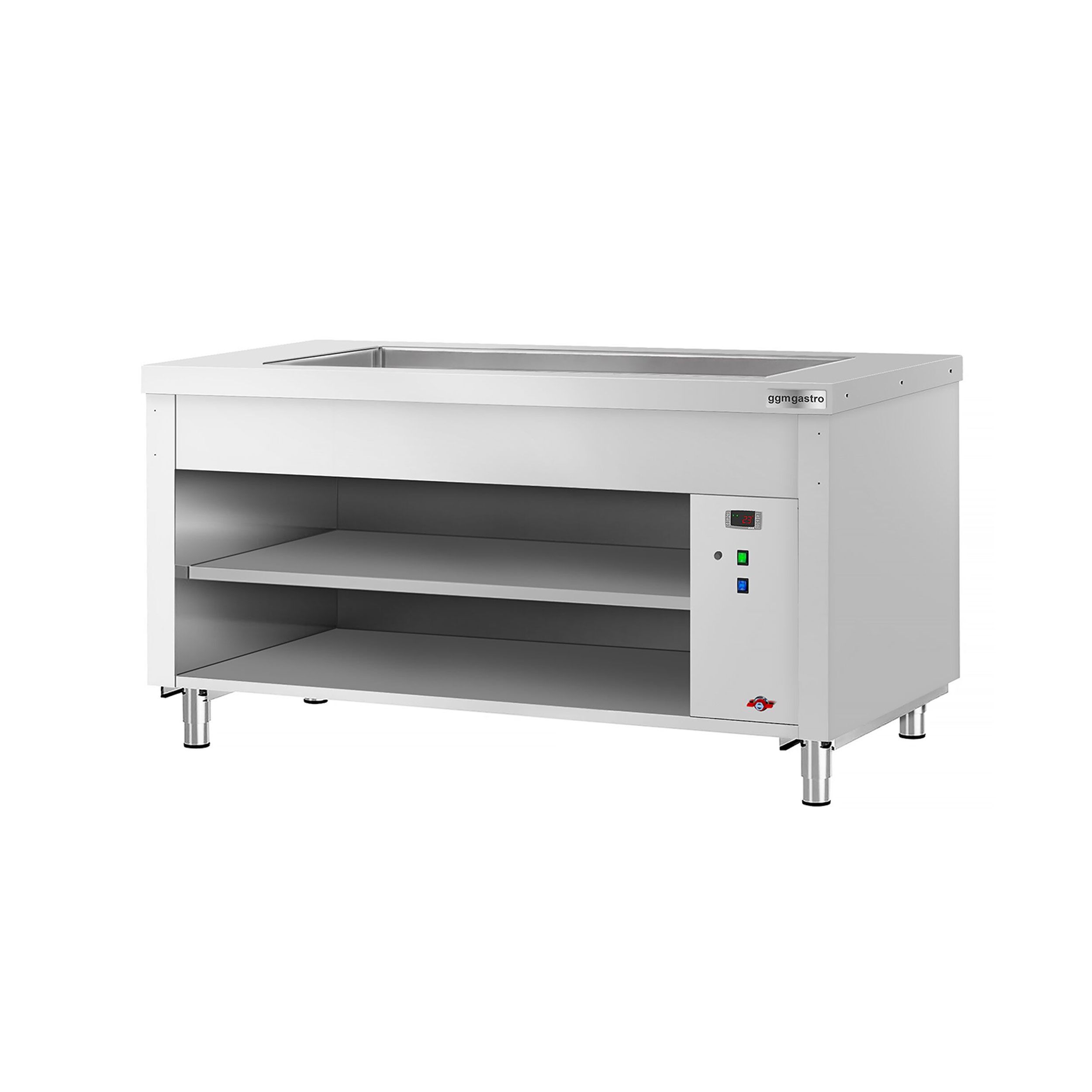 Buffet chaud KOPENHAGEN - 1560mm - avec bain-marie - pour 4x GN 1/1