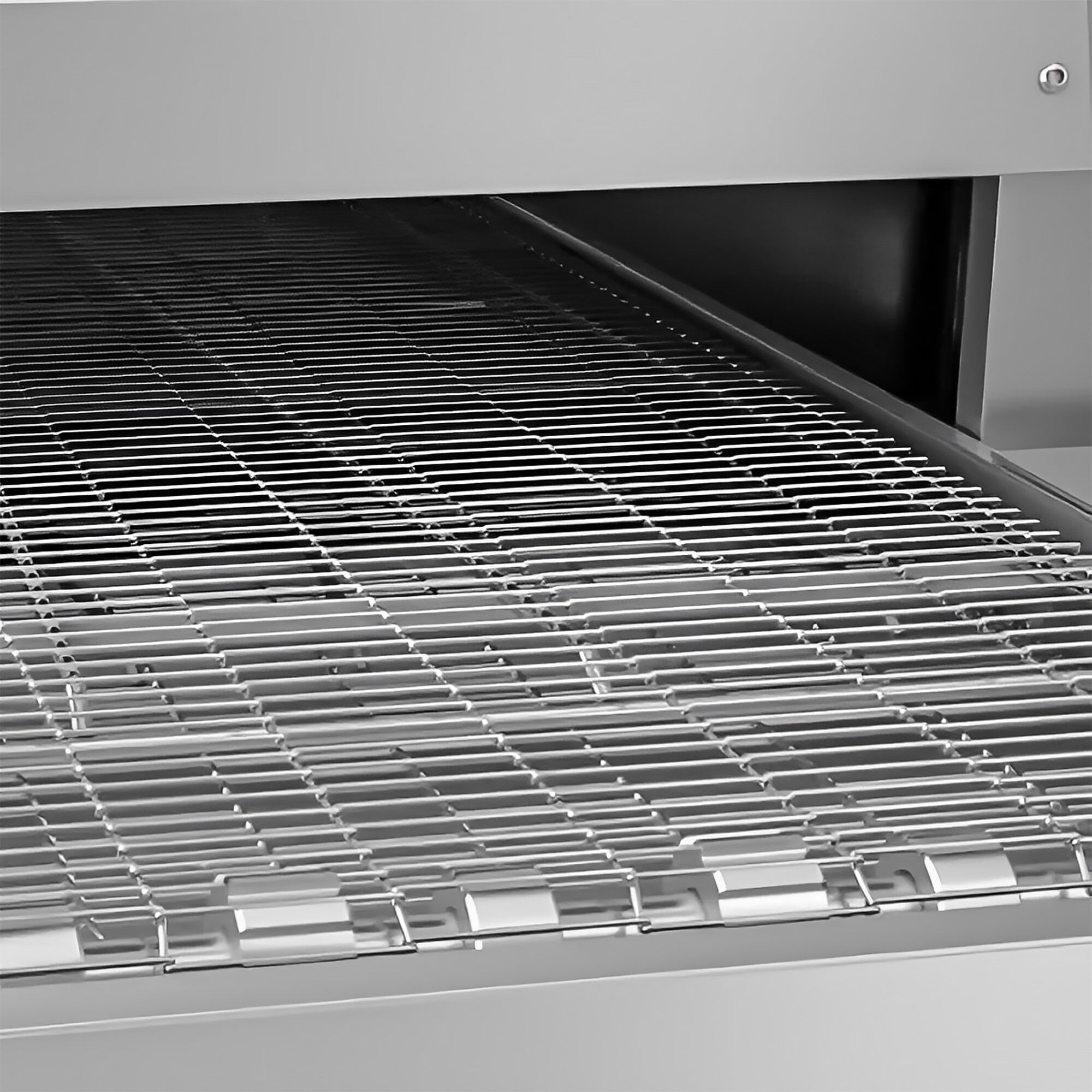 Four à convoyeur électrique – 1670 × 2150 mm – commande digitale – Largeur de bande 800 mm – avec soubassement en inox