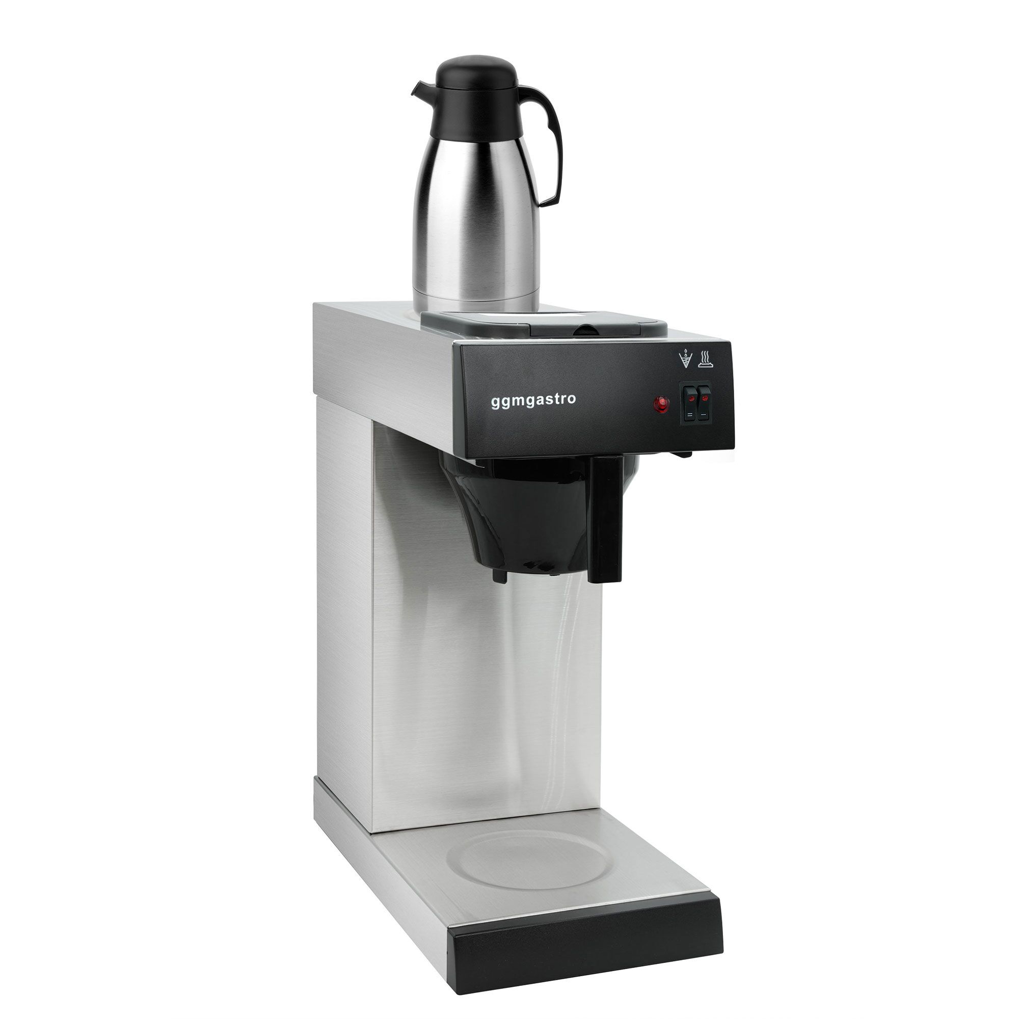Commercial Filter Coffee Machine - 2.0L - 1.4 kW - with manual fill & hot plate - incl. 1 thermal flask