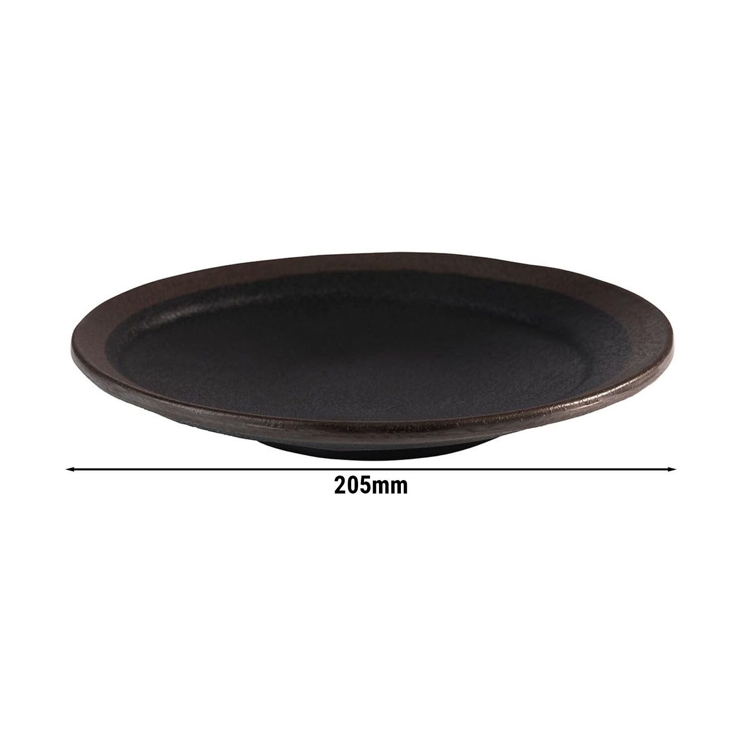 (6 Pièces) Assiette - MARONE - Mélamine - Ø 205 mm