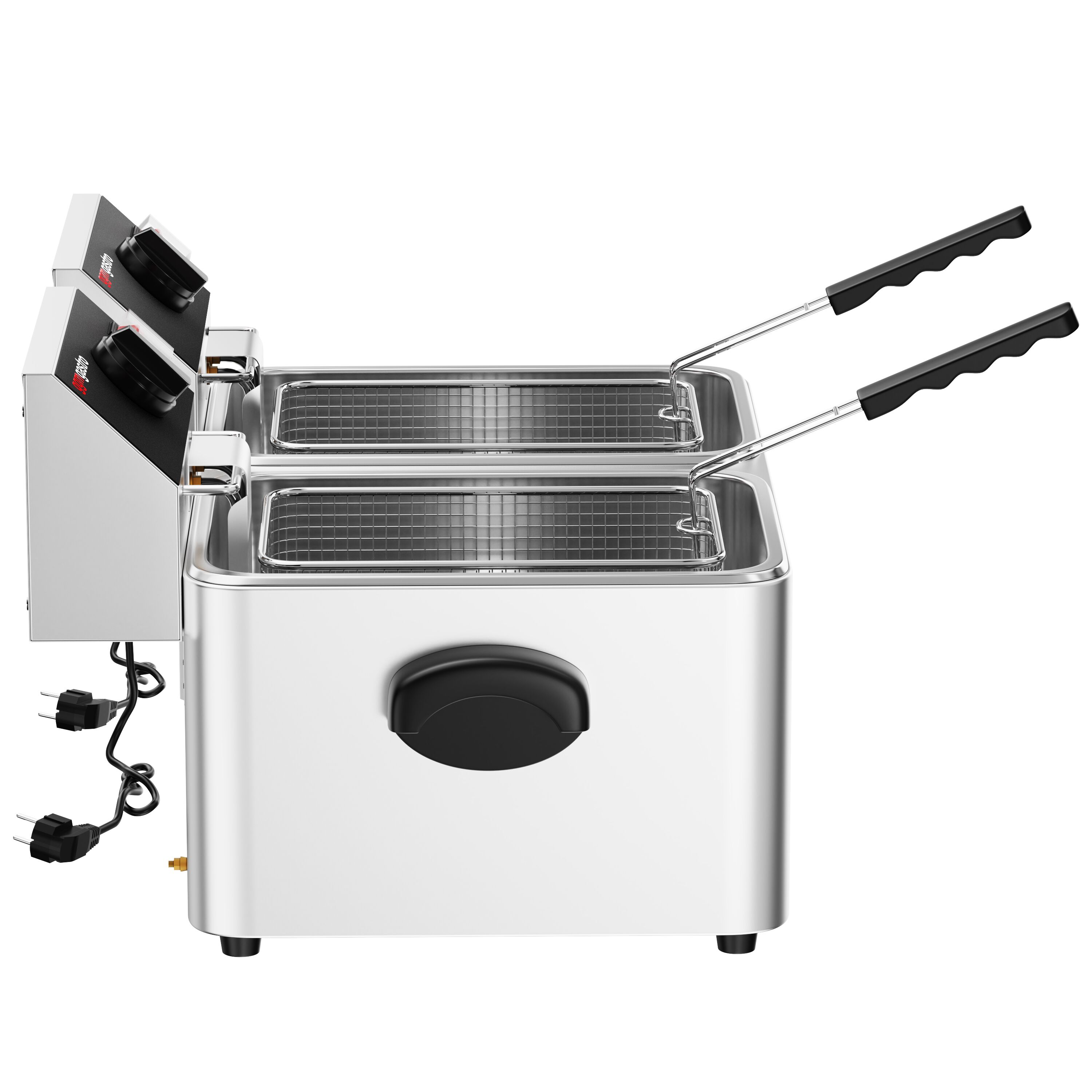 Friteuse électrique double – 4+4 litres – 5 kW