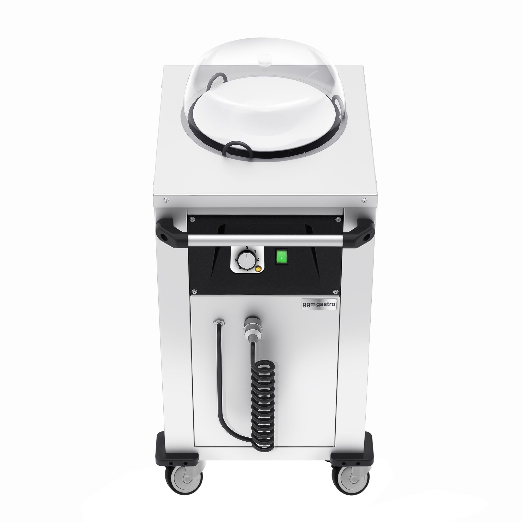 Tallriksvärmare - med värme - 1,0 kW - med hjul - 50 tallrikar - Ø 240–290 mm
