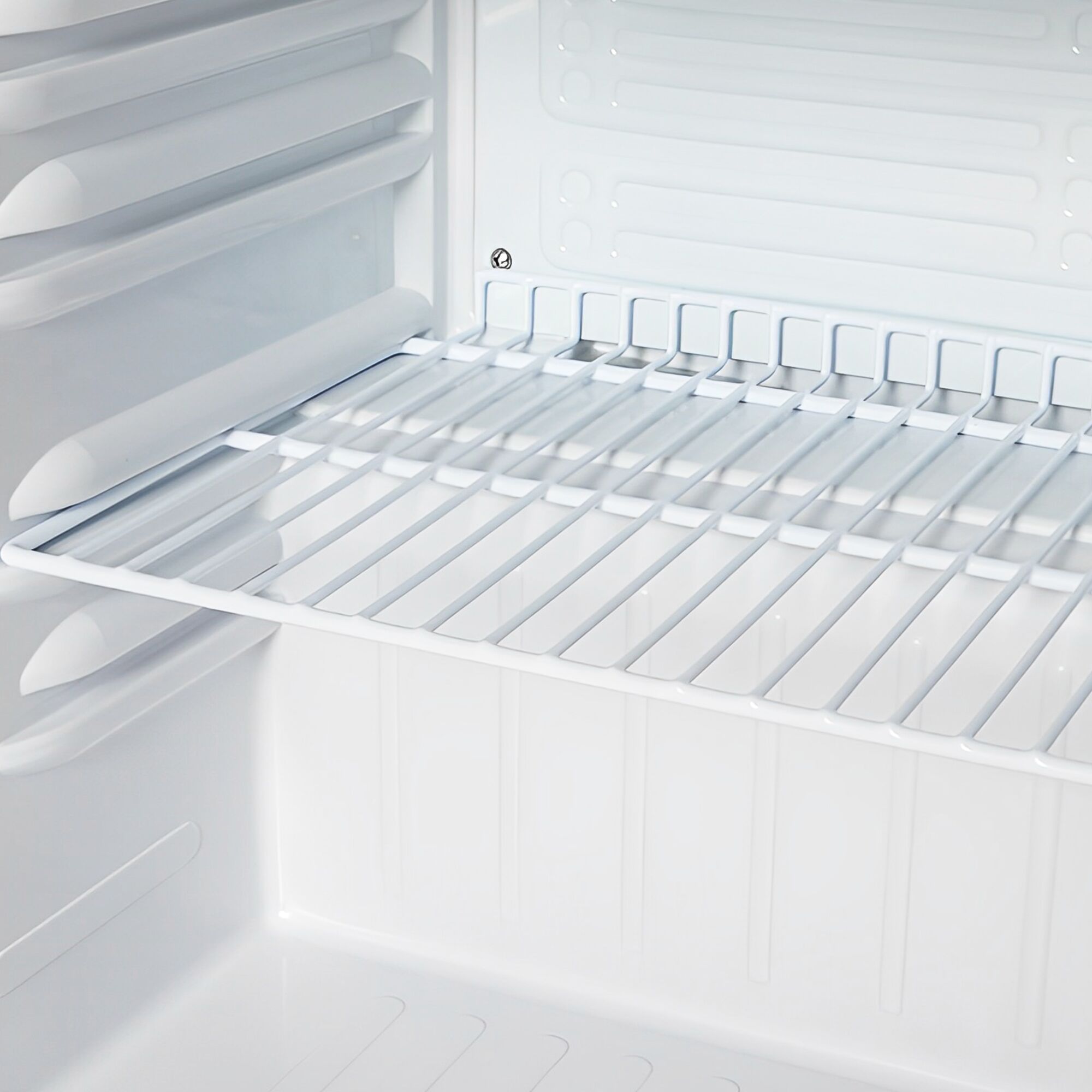 GASTRO-COOL | Kylskåp Rostfritt stål - 435 mm - 50 liter - ned till +10 °C - med 1 dörr - Automatisk avfrostning, Termostat, Hjul med broms, Energieffektiv - Svart