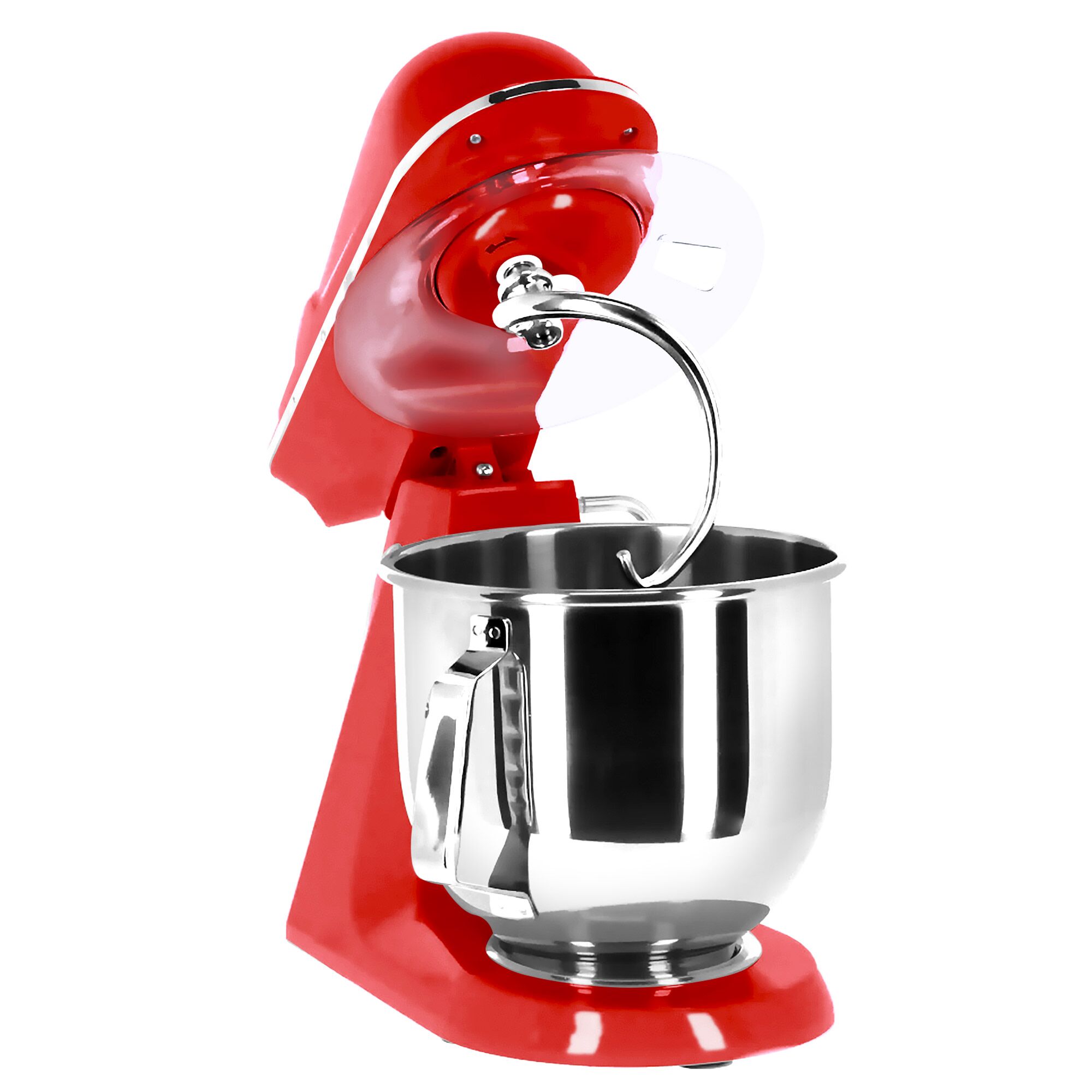 Countertop Commercial Planetary Mixer - 7L - 350W - incl. 3 attachments - Red