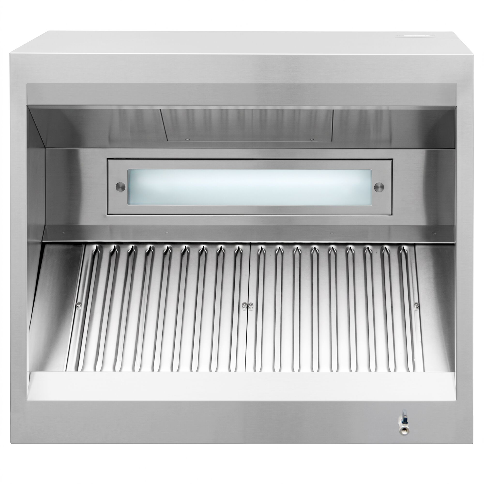 Induction box hood – 1000 mm – with filter & light – without motor