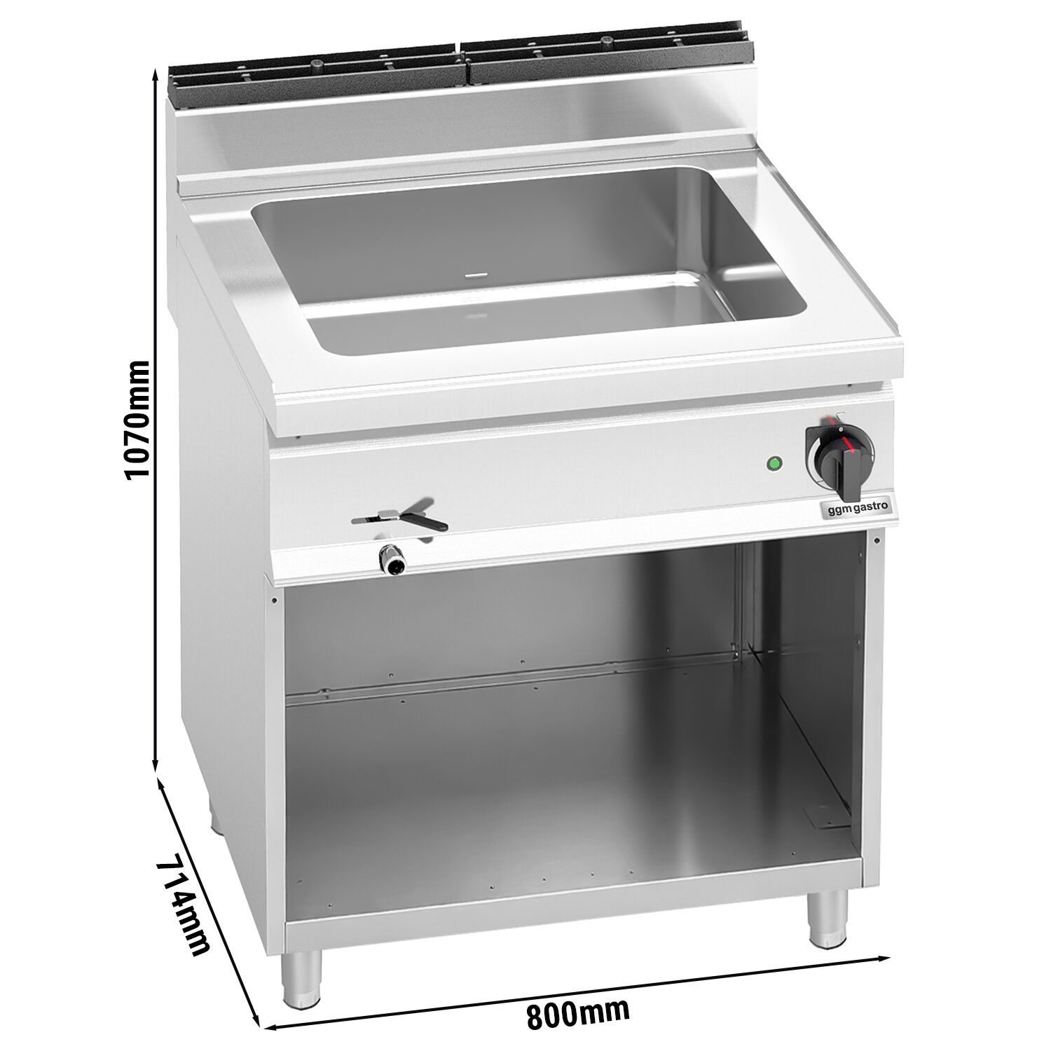 Bain-marie électrique – 2,4 kW – 2 × GN 1/1