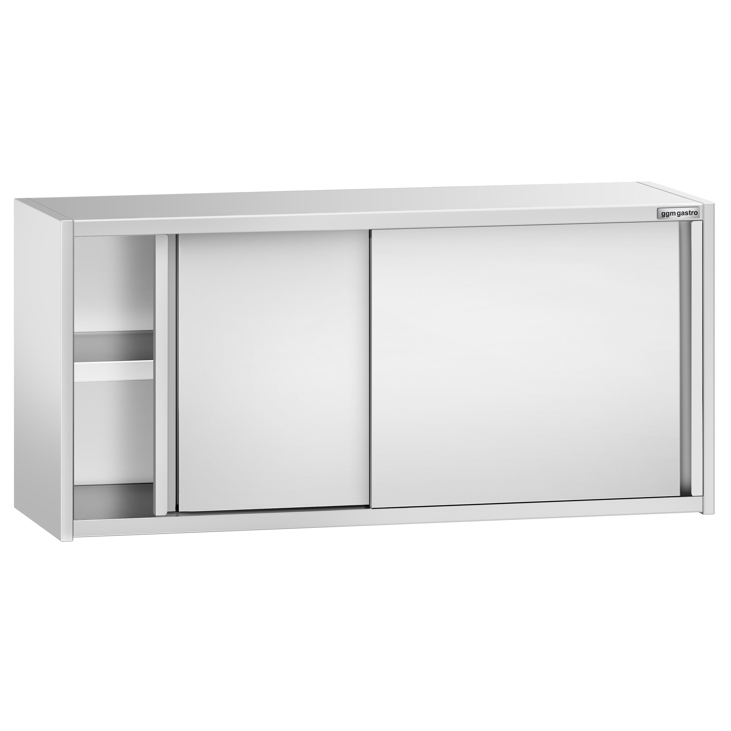 Armoire murale en acier inoxydable PREMIUM - 1400x400mm - avec portes coulissantes - 650mm de haut