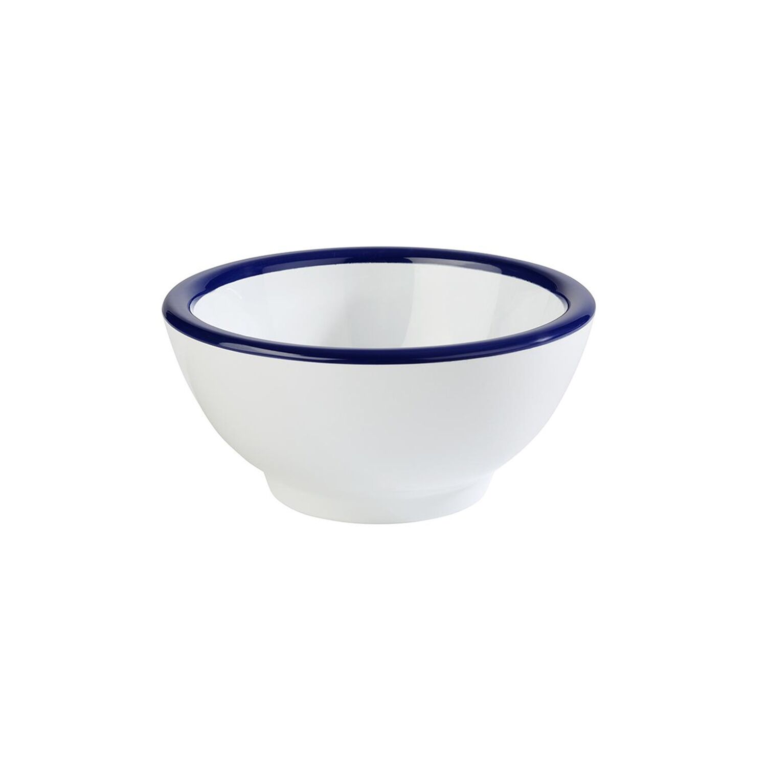 (6 pcs) Coupe - ENAMEL LOOK - Mélamine - 300ml - carré - 130x130mm - Profondeur : 65mm - Blanc/Bleu