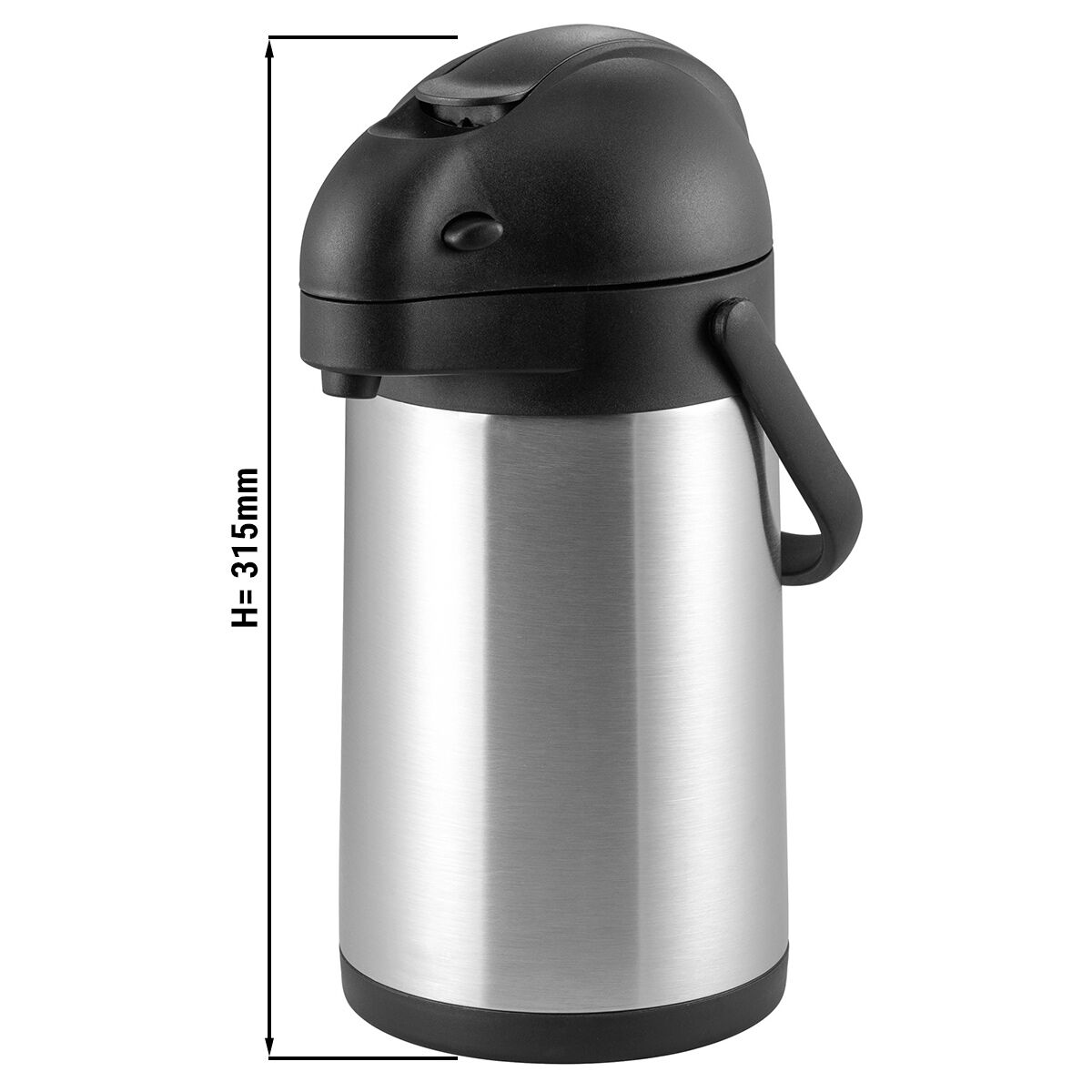 Pumptermos - i rostfritt stål - med hävarm - 2,0 l
