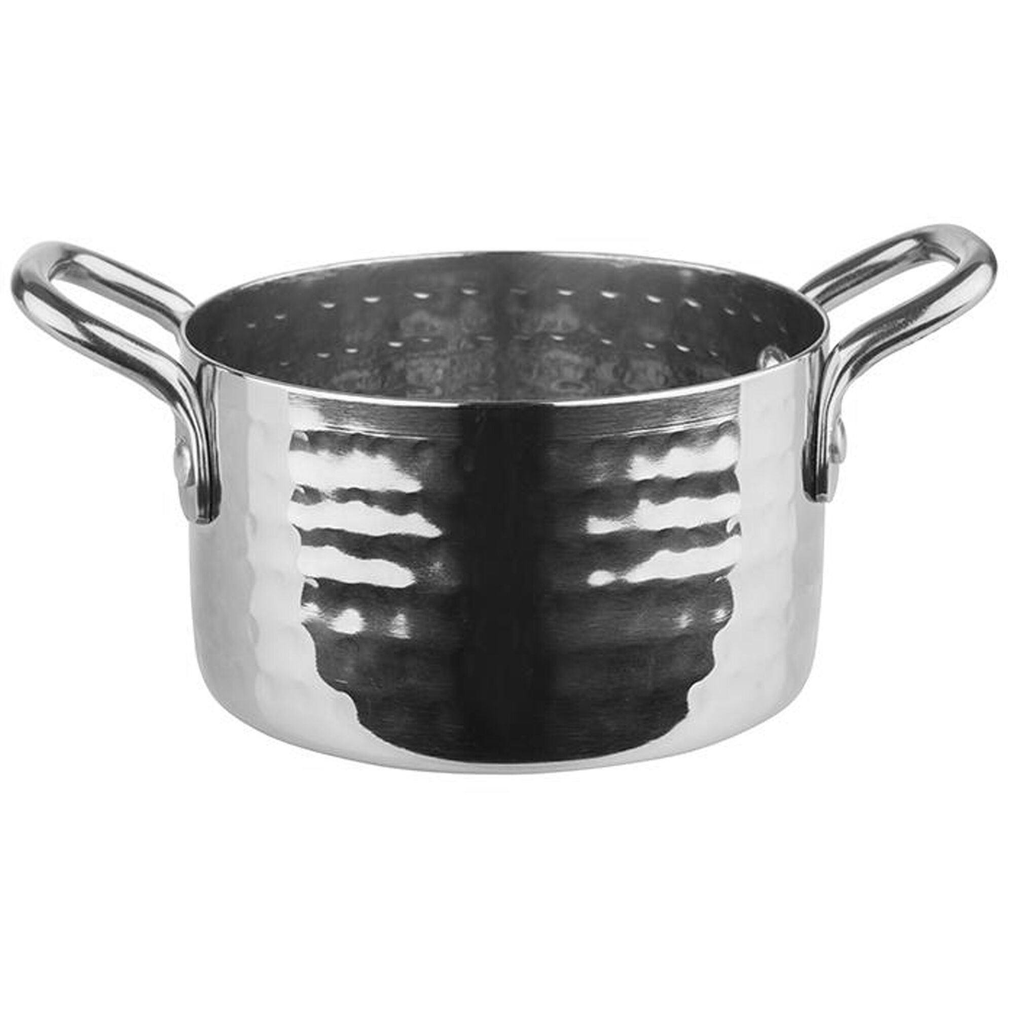 (6 pcs) Mini poêlon MUMBAI - Acier inoxydable - 0,3L - Ø95mm - Hauteur:55mm - 95x95x55mm