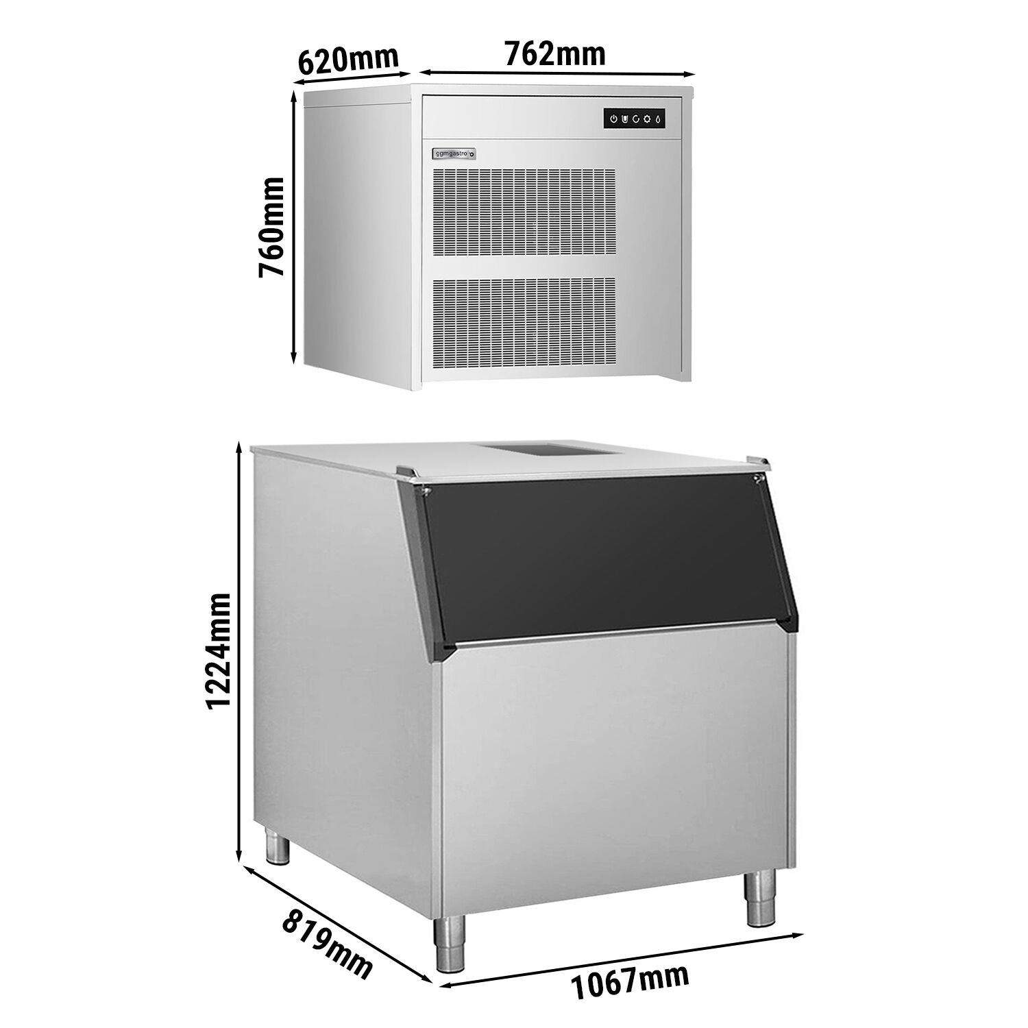 Machine à glace en grains - 390kg/24h