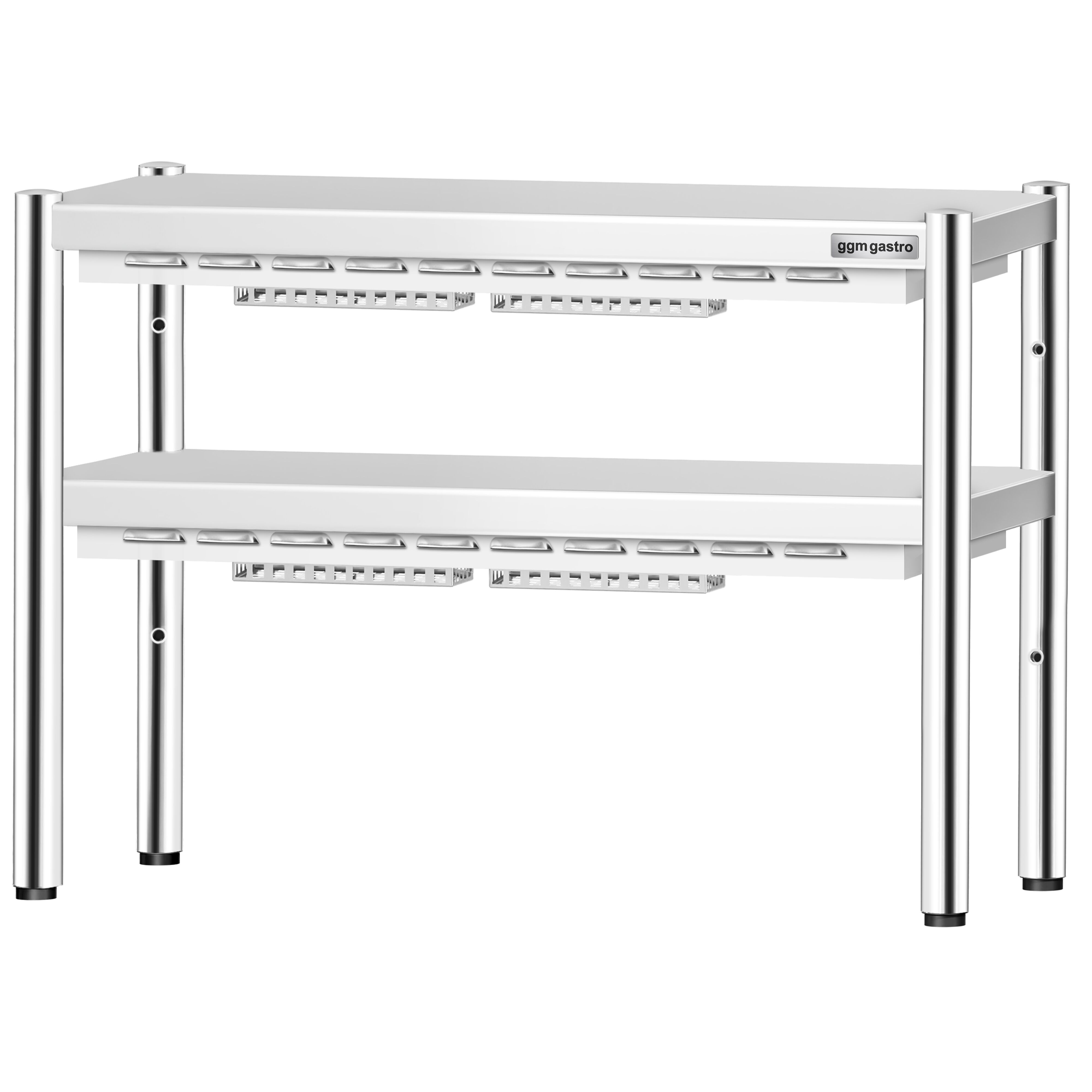 Pont chauffant PREMIUM - infrarouge à résistance(s) céramique(s) - 1000x370mm - 2x 700W - 2 étages chauffants - réglable en hauteur