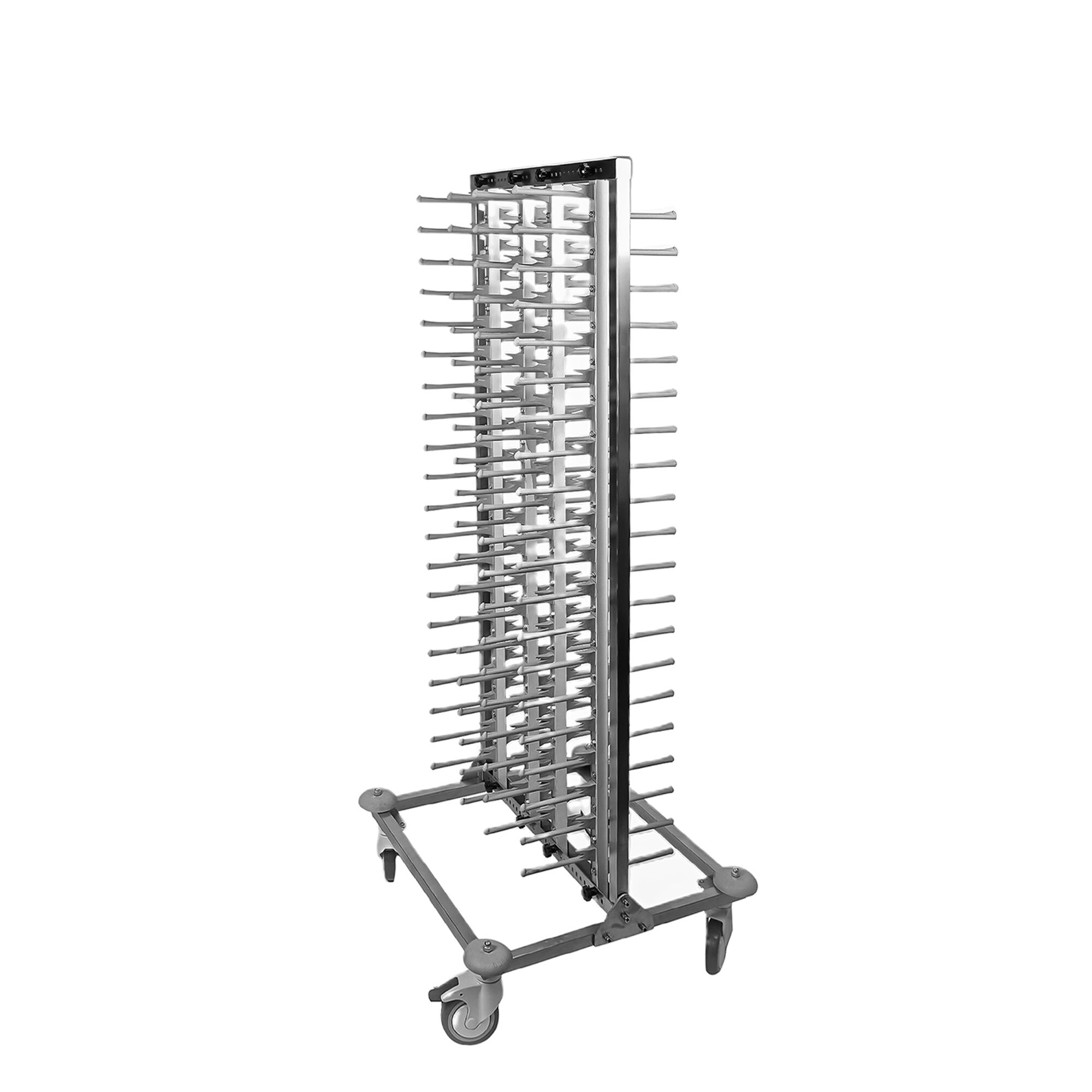 Chariot Double pour Assiettes - jusqu'à 80 Assiettes - Ø 16 - 32 cm - Mobile