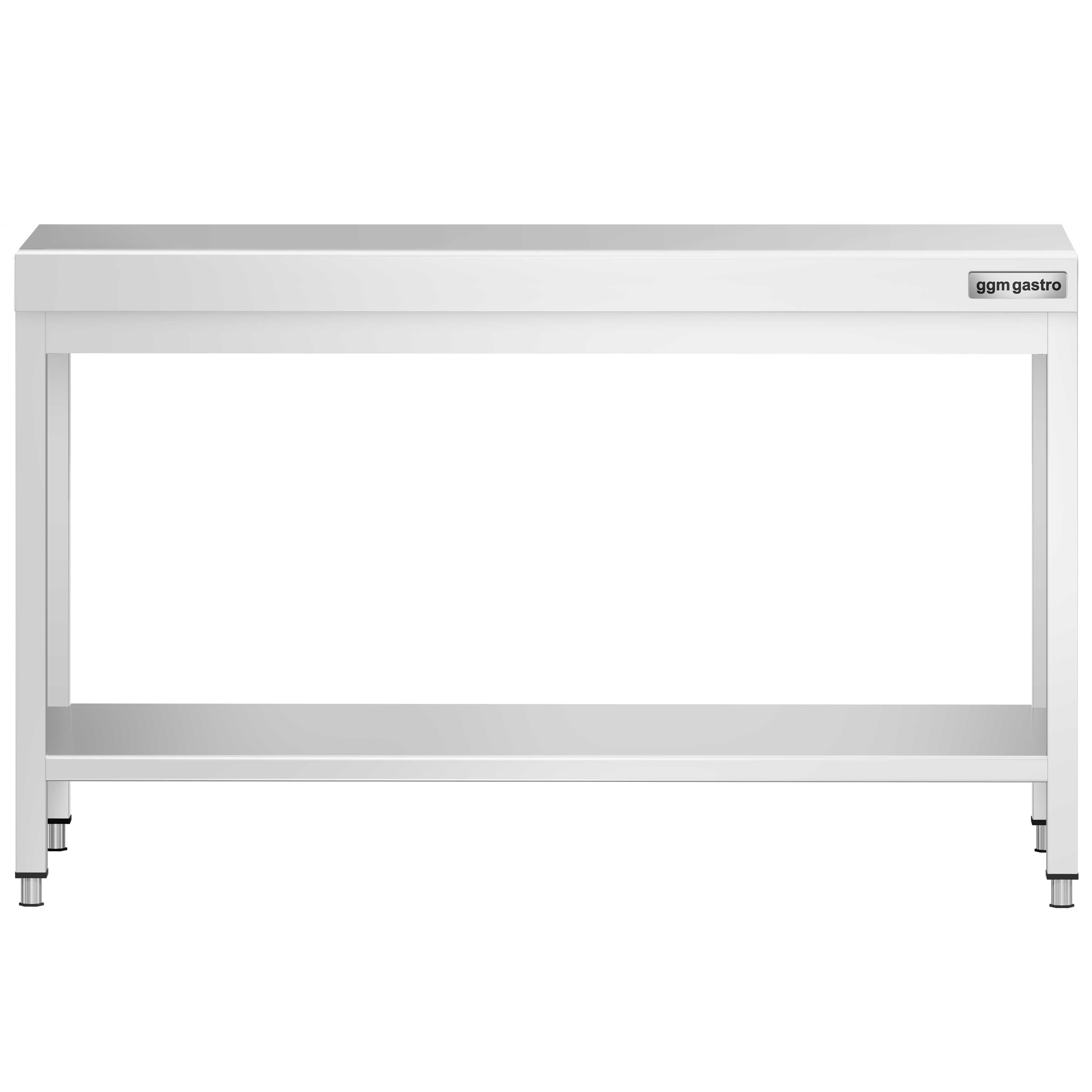 Table de travail inox PREMIUM - 1400 x 600 mm - avec tablette inférieure
