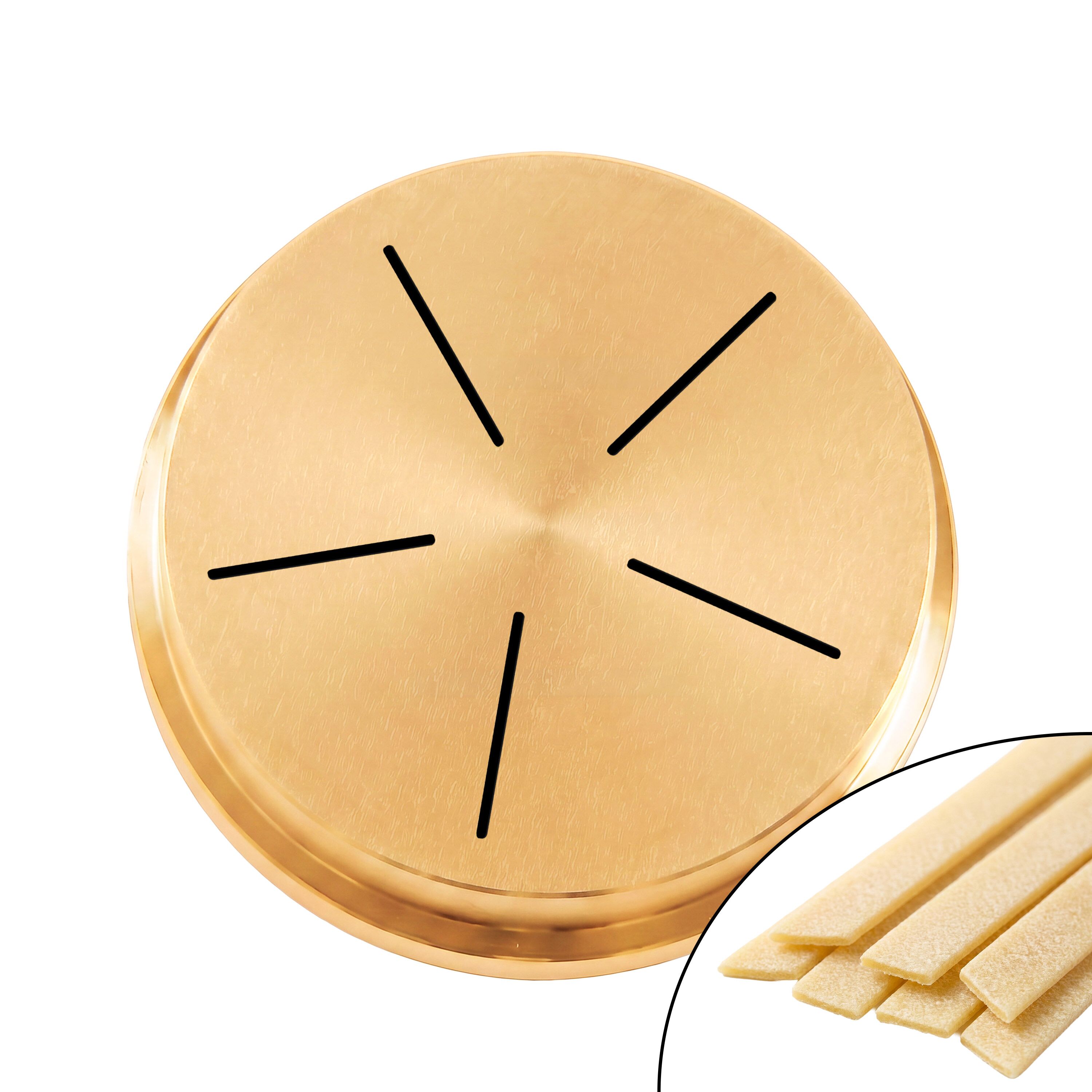 Brass Pasta Die (Bronze Finish) - Fettuccine 17mm - for NMH13 - Ø58mm