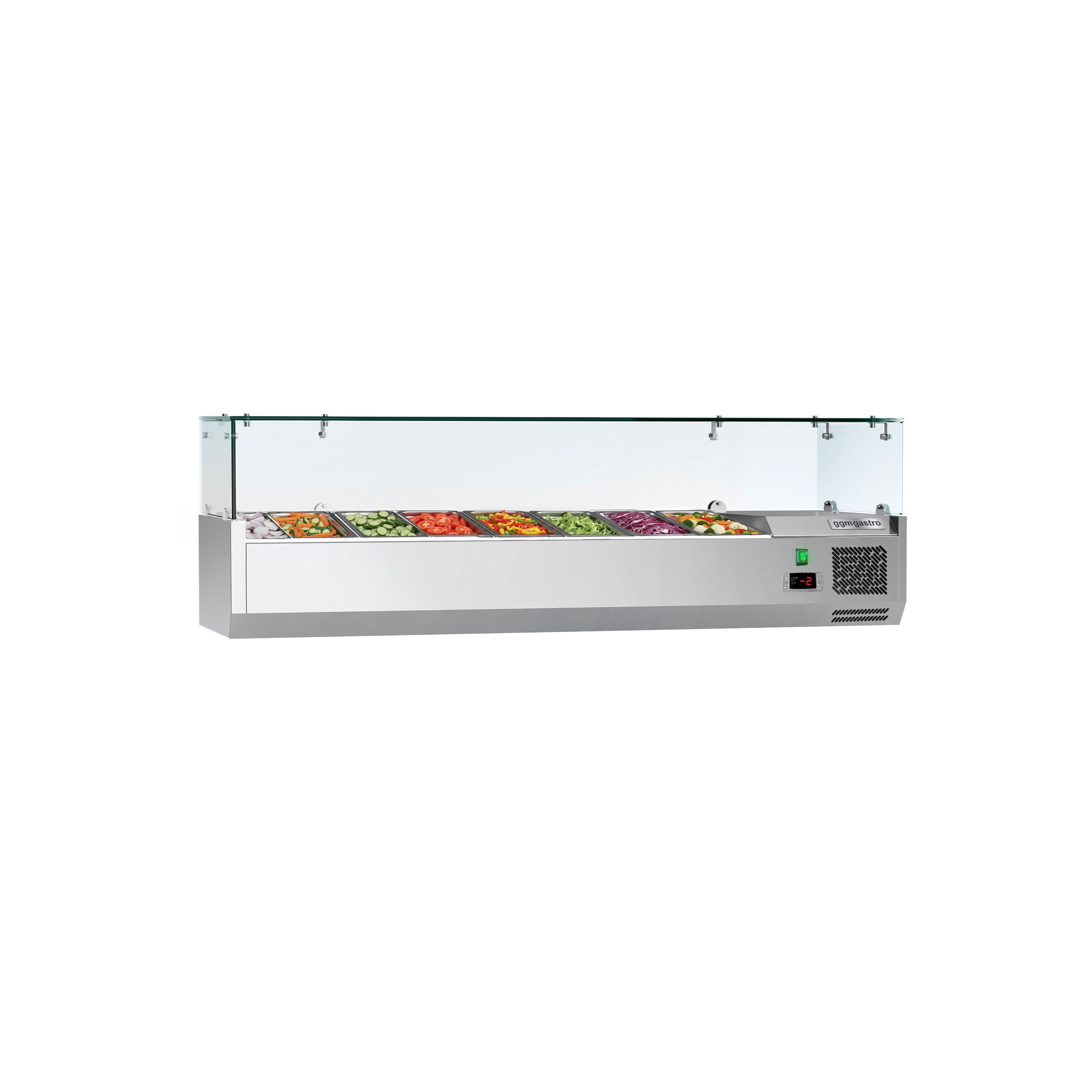 Vitrine Réfrigérée à Ingrédients ECO - 1600x335mm - 7x GN 1/4