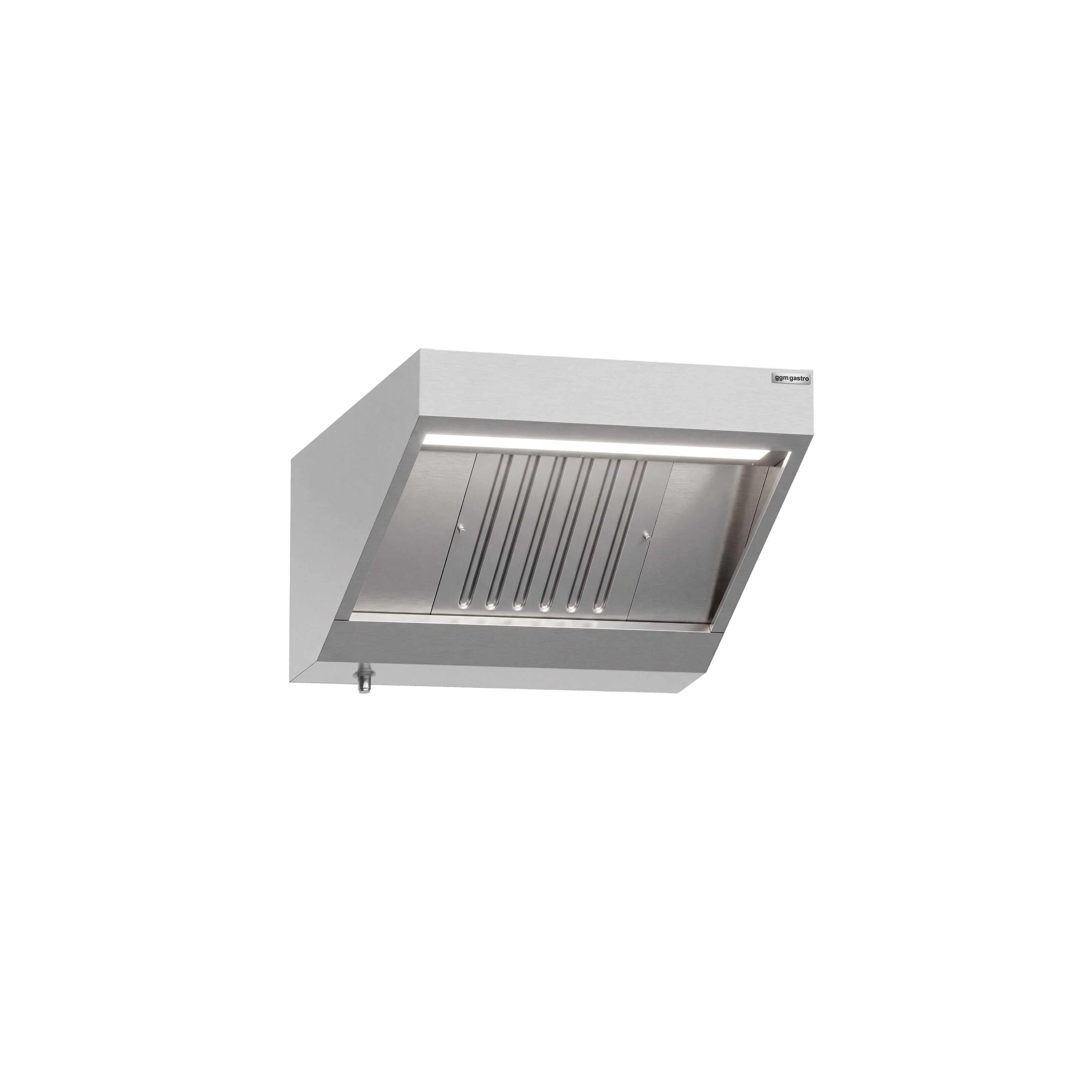 Hotte murale – 800 mm – avec filtre & lampe