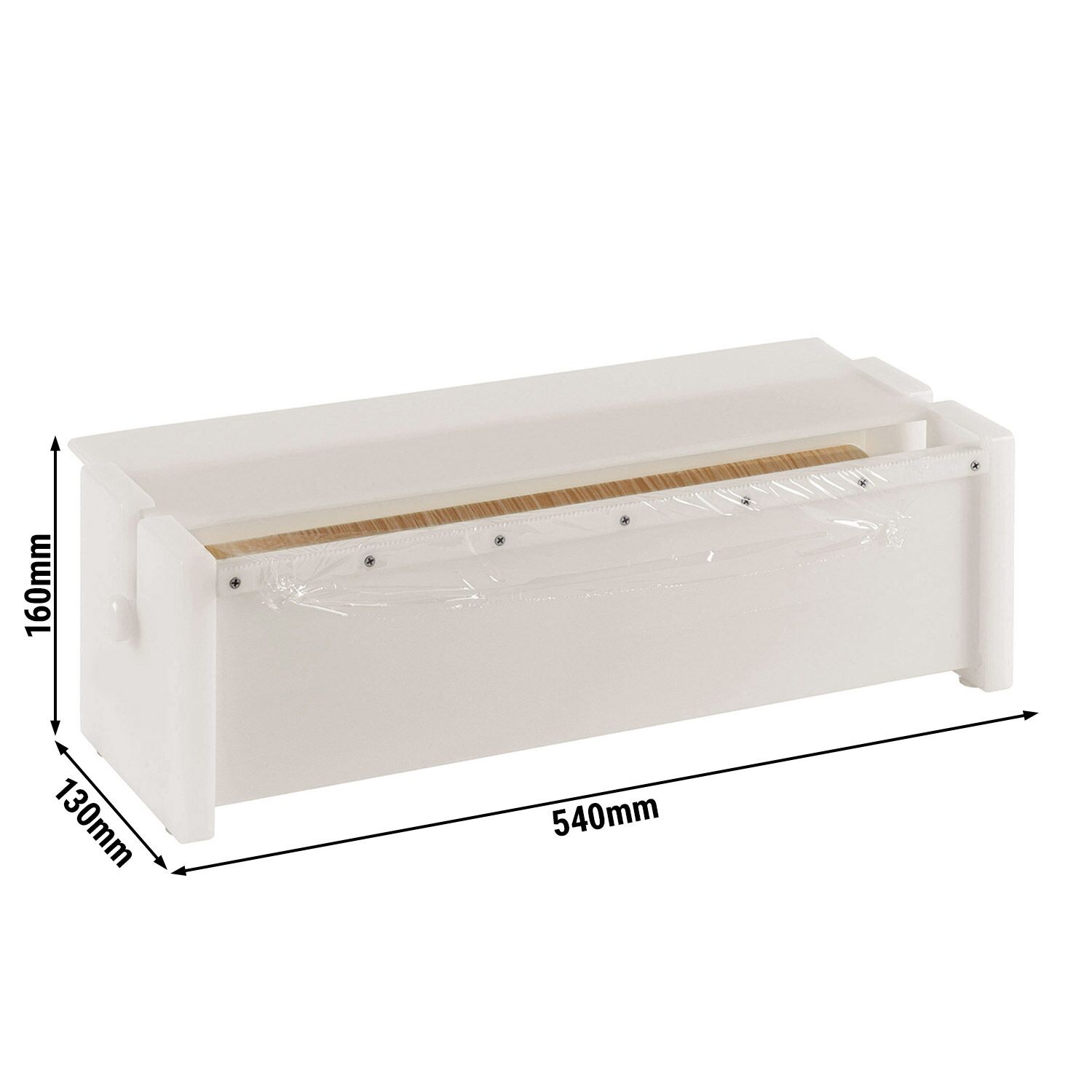 Distributeur de film alimentaire - Plastique - Laize: 540mm - Dispositif de coupure