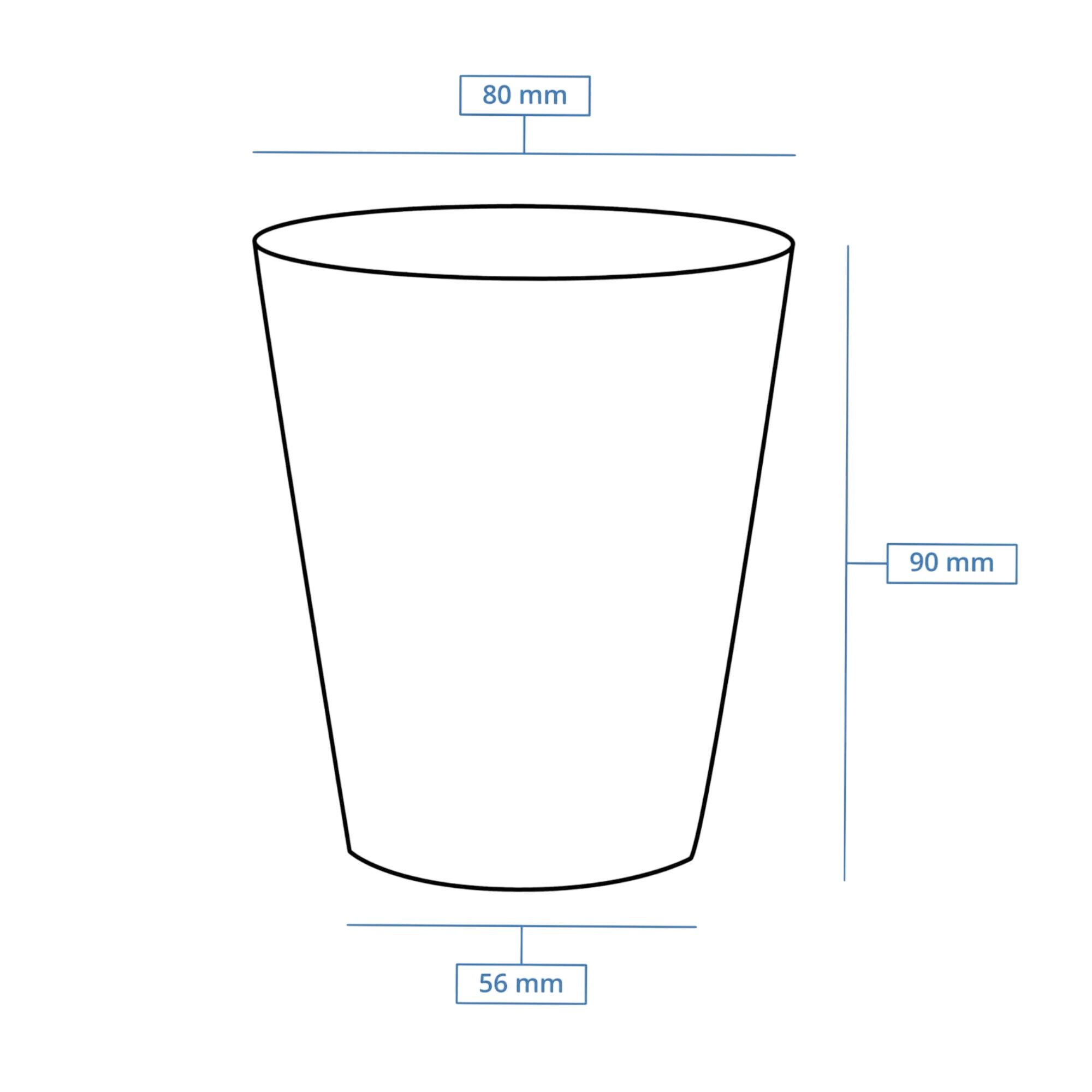(1000 pcs) Couvercle réutilisable - Transparent - compatible avec 200ml Bol à soupe Ø80mm