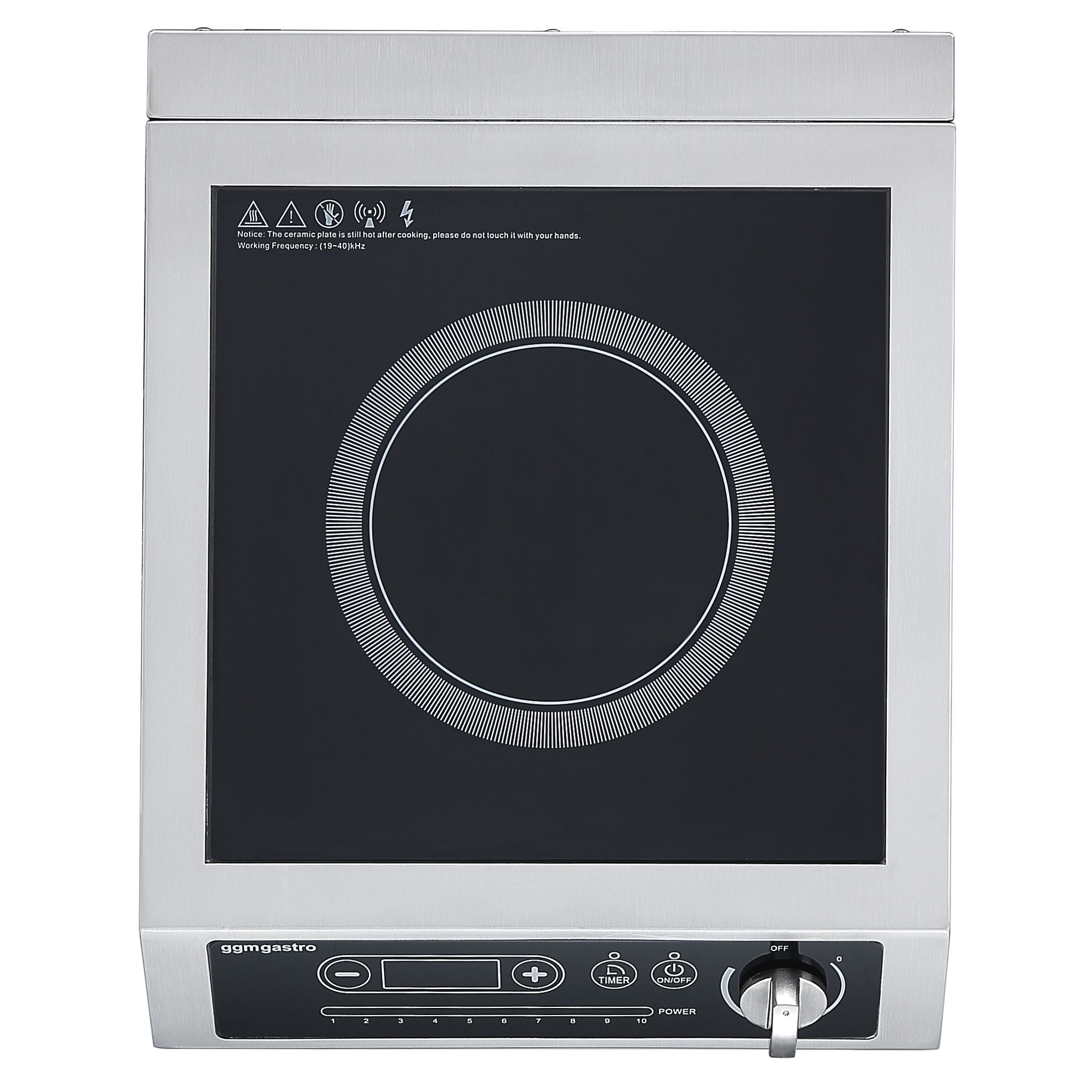 Réchaud à induction à poser - 3,5kW - 1 foyer