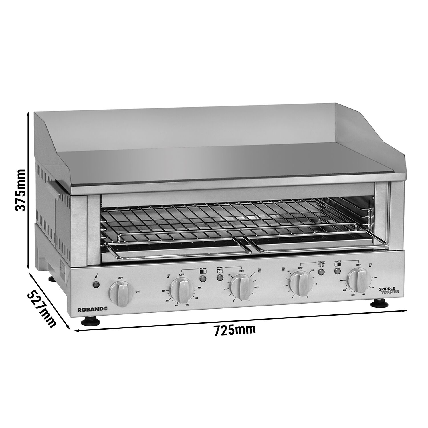 ROBAND | Griddle Grille-pain 700 - 5,9 kW - Grill & Salamandre	
