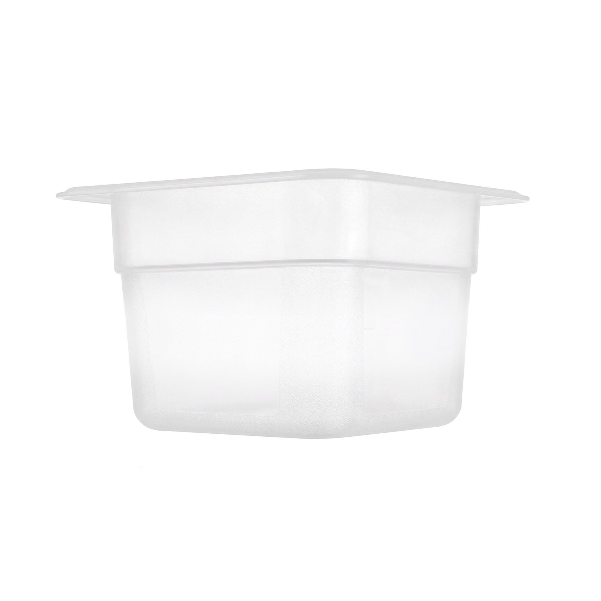 (12 pièces) Bac en Polypropylène - GN 1/6 - Translucide - 1 L - Hauteur : 65 mm