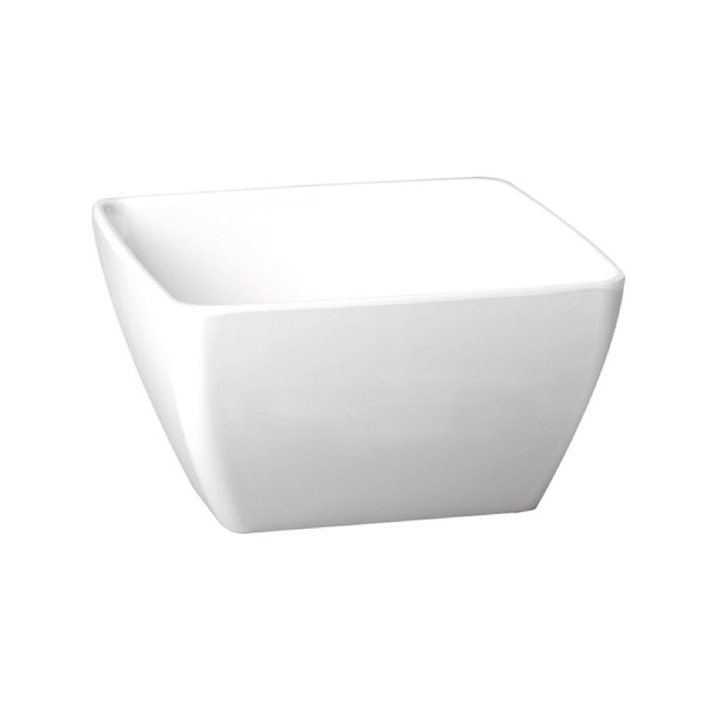 (6 pcs) Coupe - PURE - Mélamine - 1,5L - carré - lot de 6 - 190x190mm - Profondeur : 90mm - Blanc