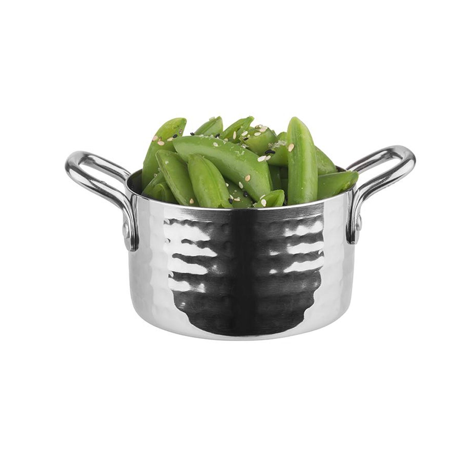 (6 pcs) Mini poêlon MUMBAI - Acier inoxydable - 0,3L - Ø95mm - Hauteur:55mm - 95x95x55mm