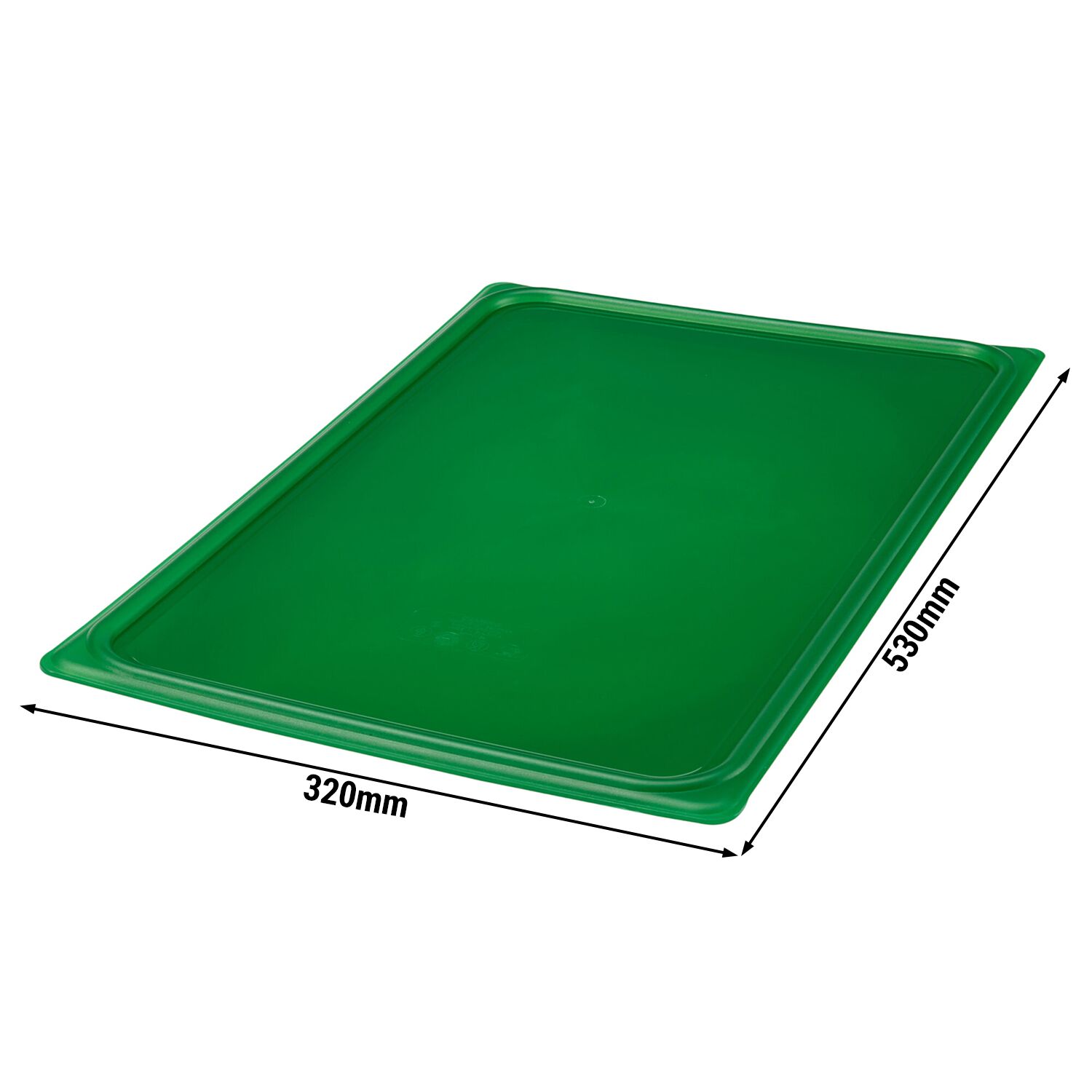(6 piezas) CAMBRO | SafeTrak - Tapa de polipropileno GN 1/1 - Verde