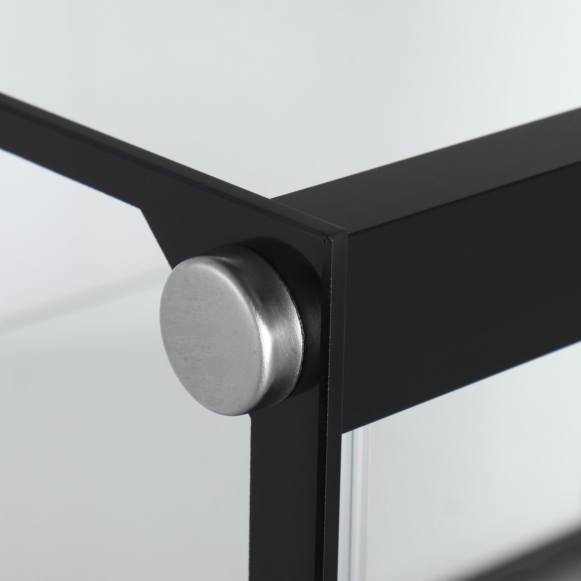 (Le gabarit fourni concerne uniquement des vitrines réfrigérées et ne s’applique pas à ce produit qui est une vitrine neutre non réfrigérée.)