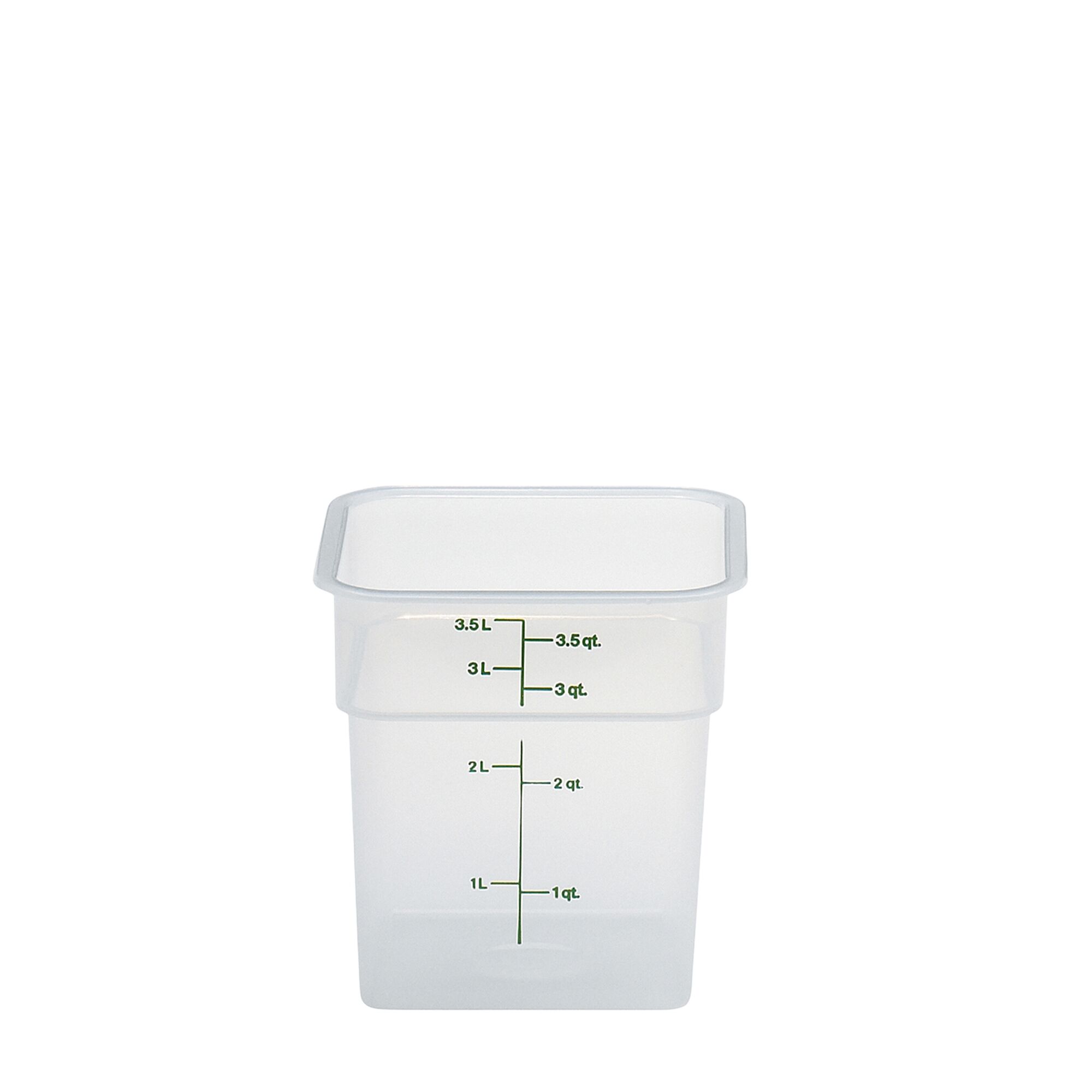 (6 st) CAMBRO | CAMSQUARES® - Behållare - 3,8 liter - Transparent