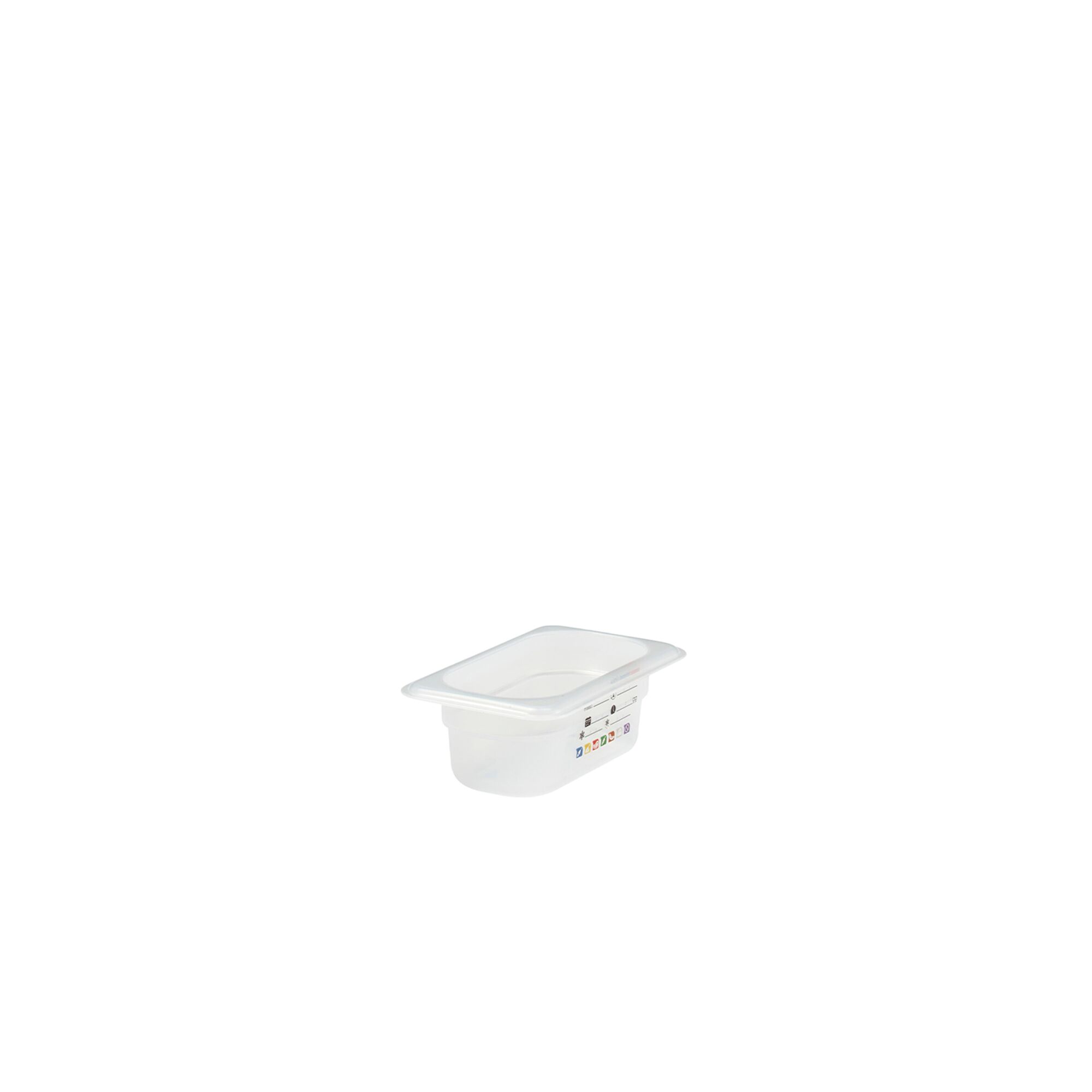 (6 pièces) CAMBRO | SafeTrak - Récipients en polypropylène GN 1/9 - laiteux - Hauteur : 65mm