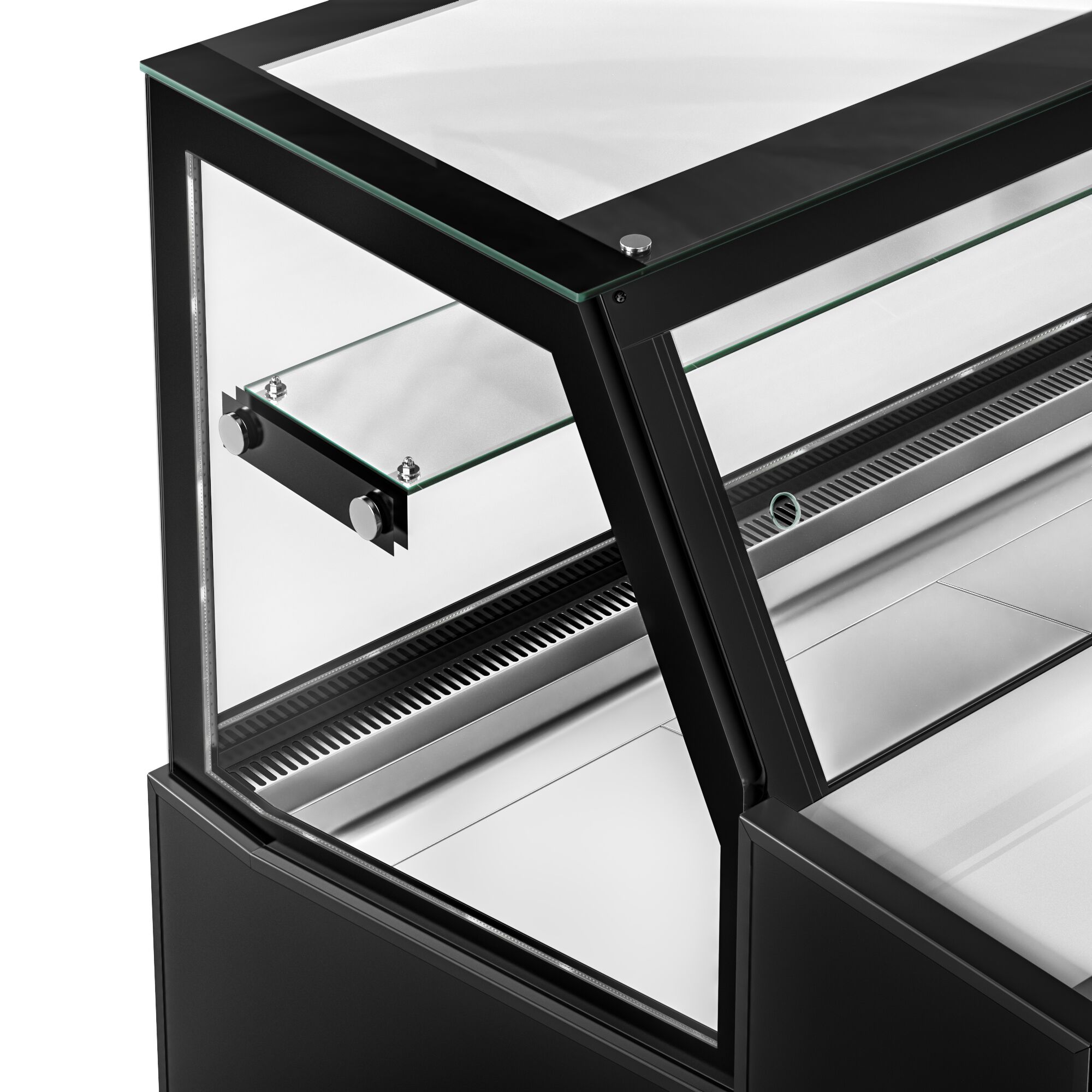Comptoir réfrigéré - 1330x910mm - +0/+5°C - 169L - double vitrage - 1 étagère