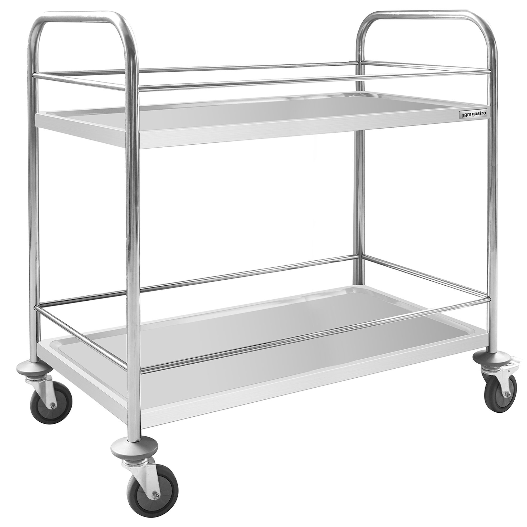 Chariot de service – 845x525 mm – avec 2 surfaces de rangement & renfort